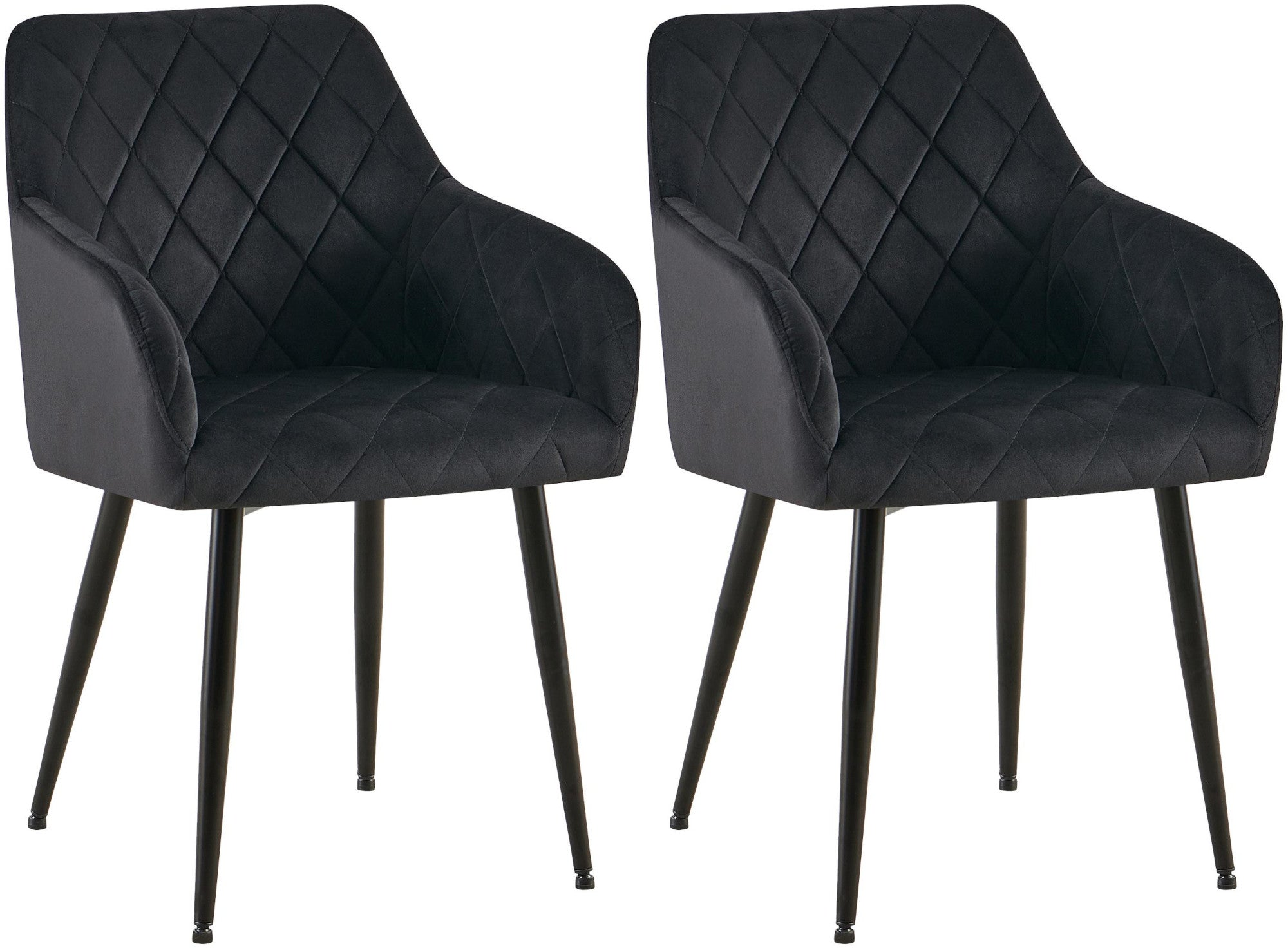 2er Set Esszimmerstühle Monett Samt