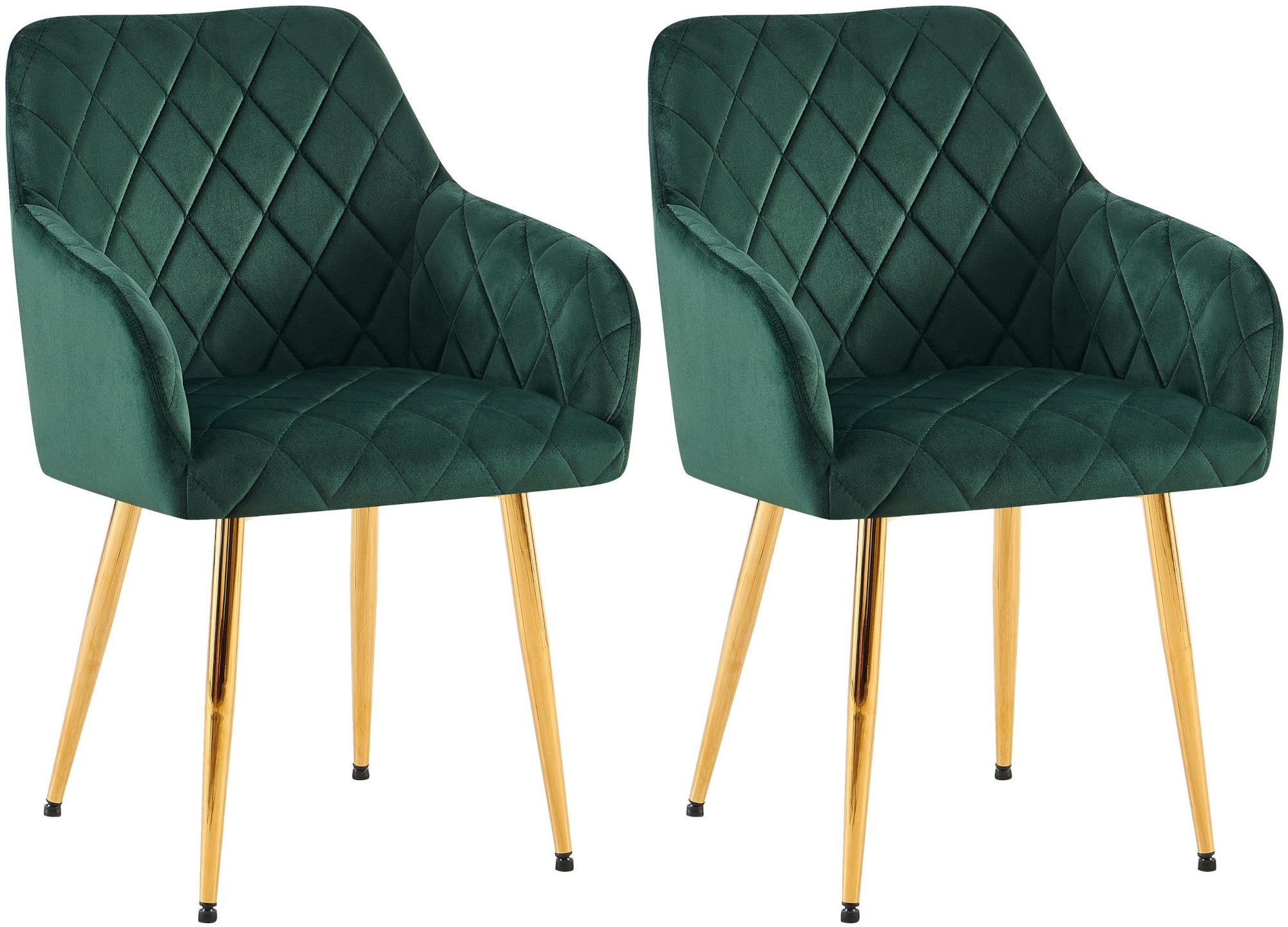 Set of 2 Monett velvet dining chairs