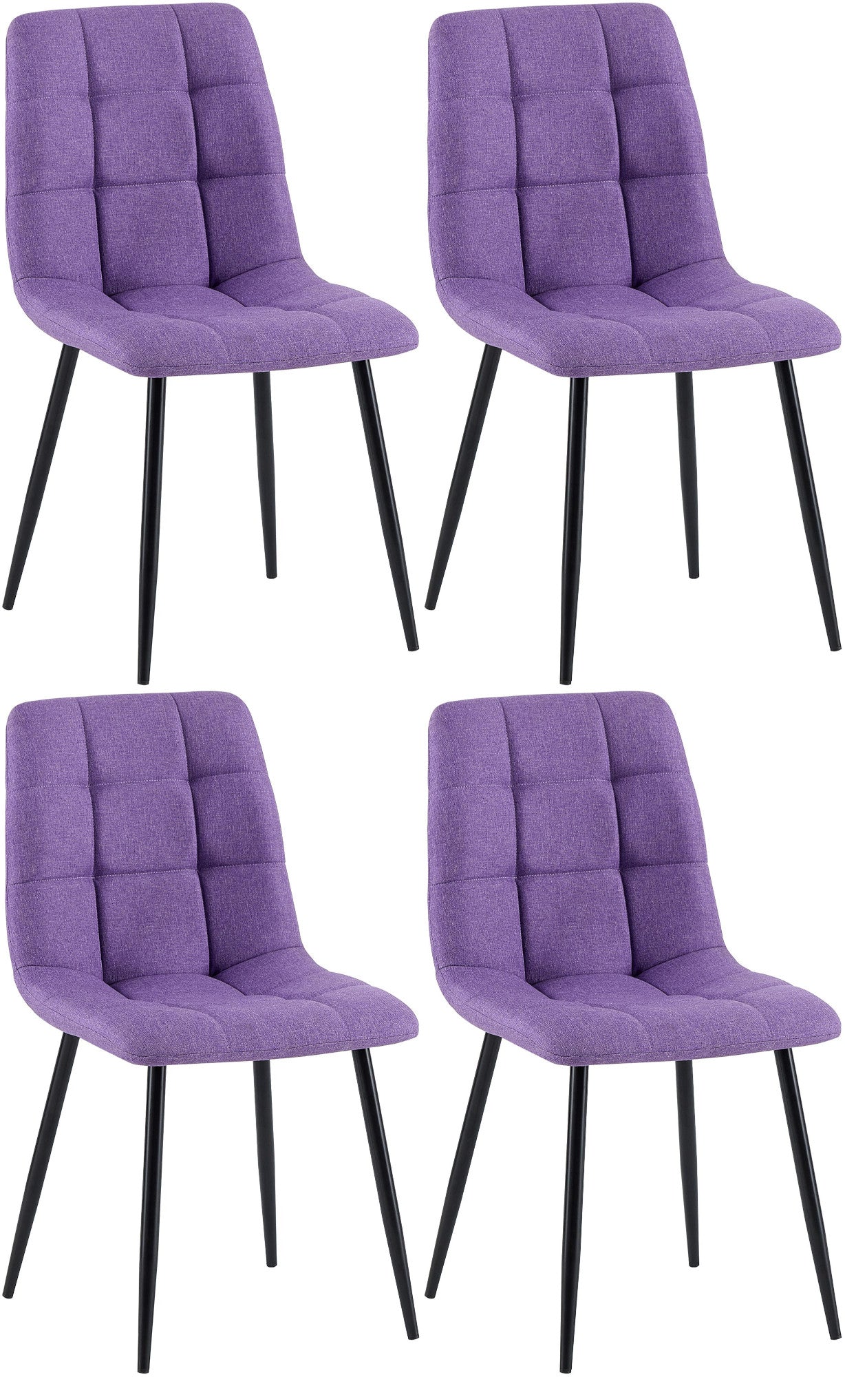 4er Set Esszimmerstühle Antibes Stoff