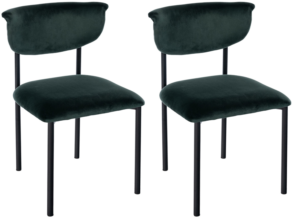 2er Set Esszimmerstuhl Gambell Samt