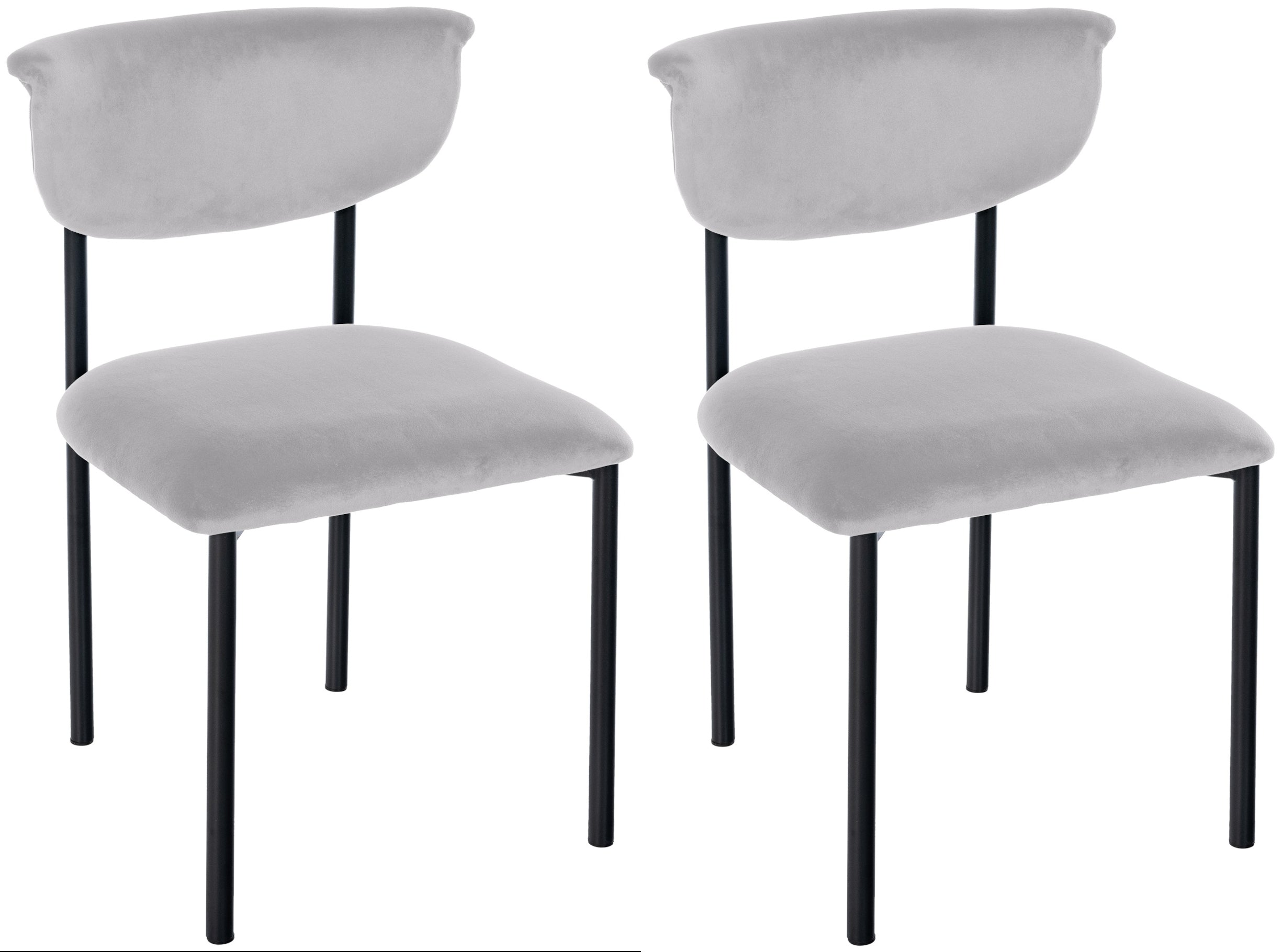 2er Set Esszimmerstuhl Gambell Samt