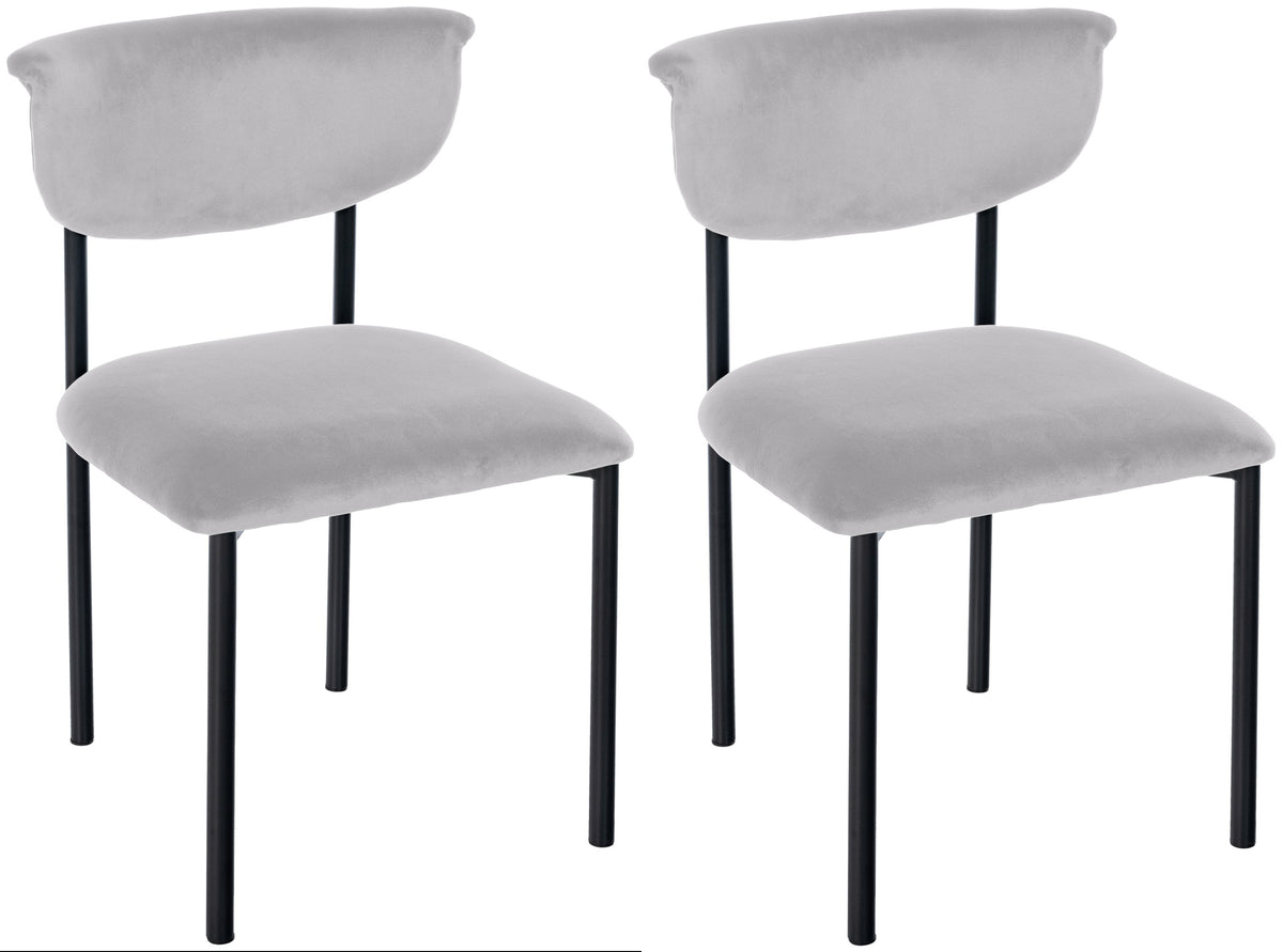 2er Set Esszimmerstuhl Gambell Samt