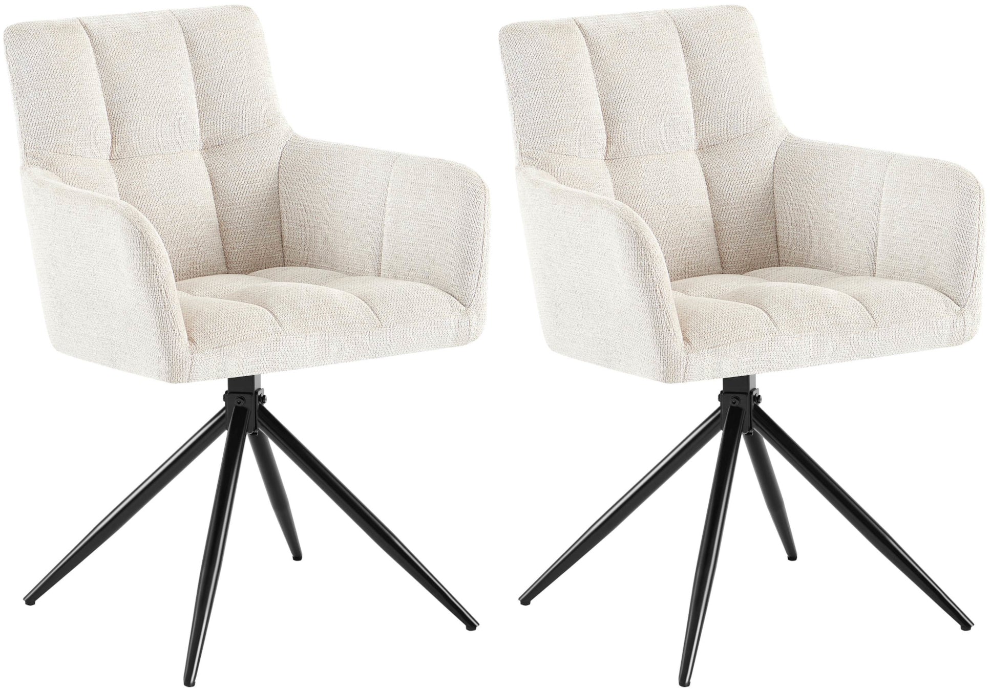 2er Set Esszimmerstuhl Jonah Stoff