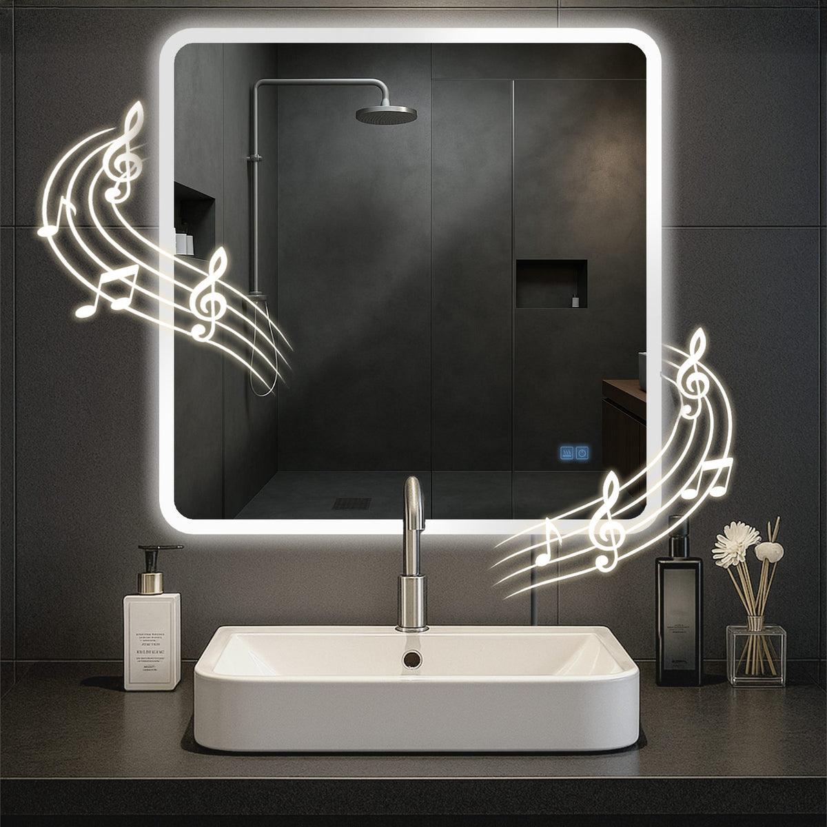 Jericho bathroom mirror with Bluetooth