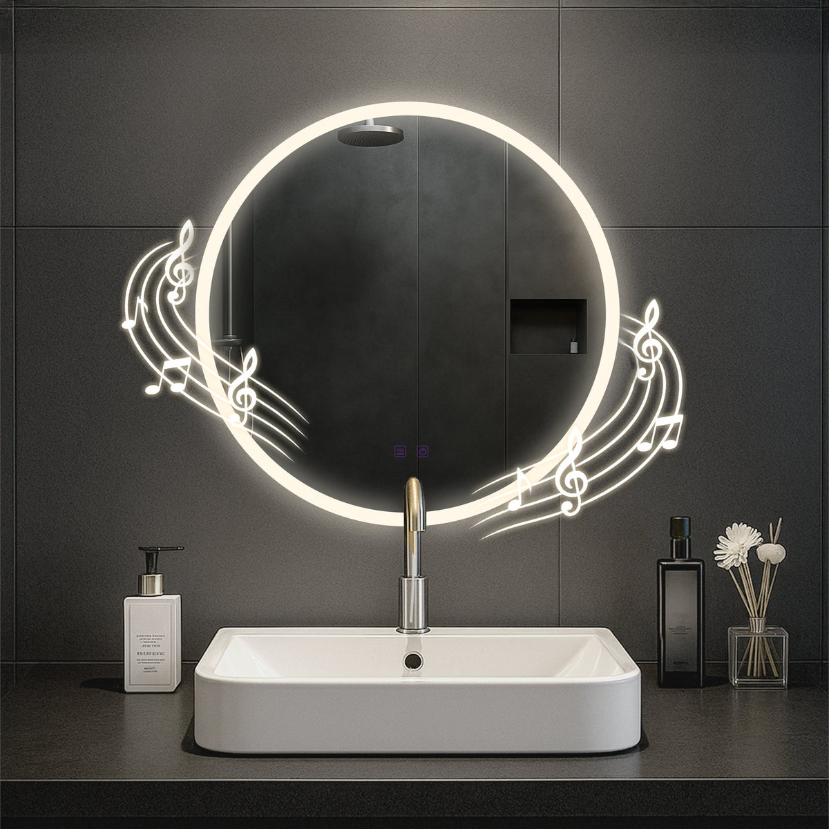 Badspiegel Laconia mit Bluetooth