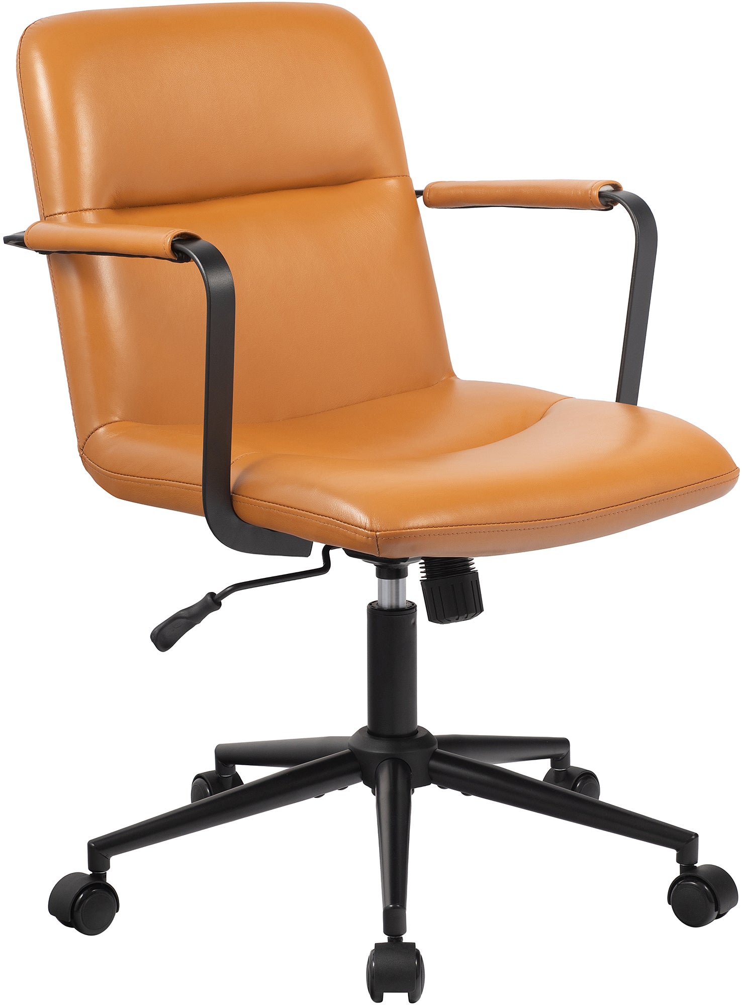 Hilda bureaustoel van echt leer