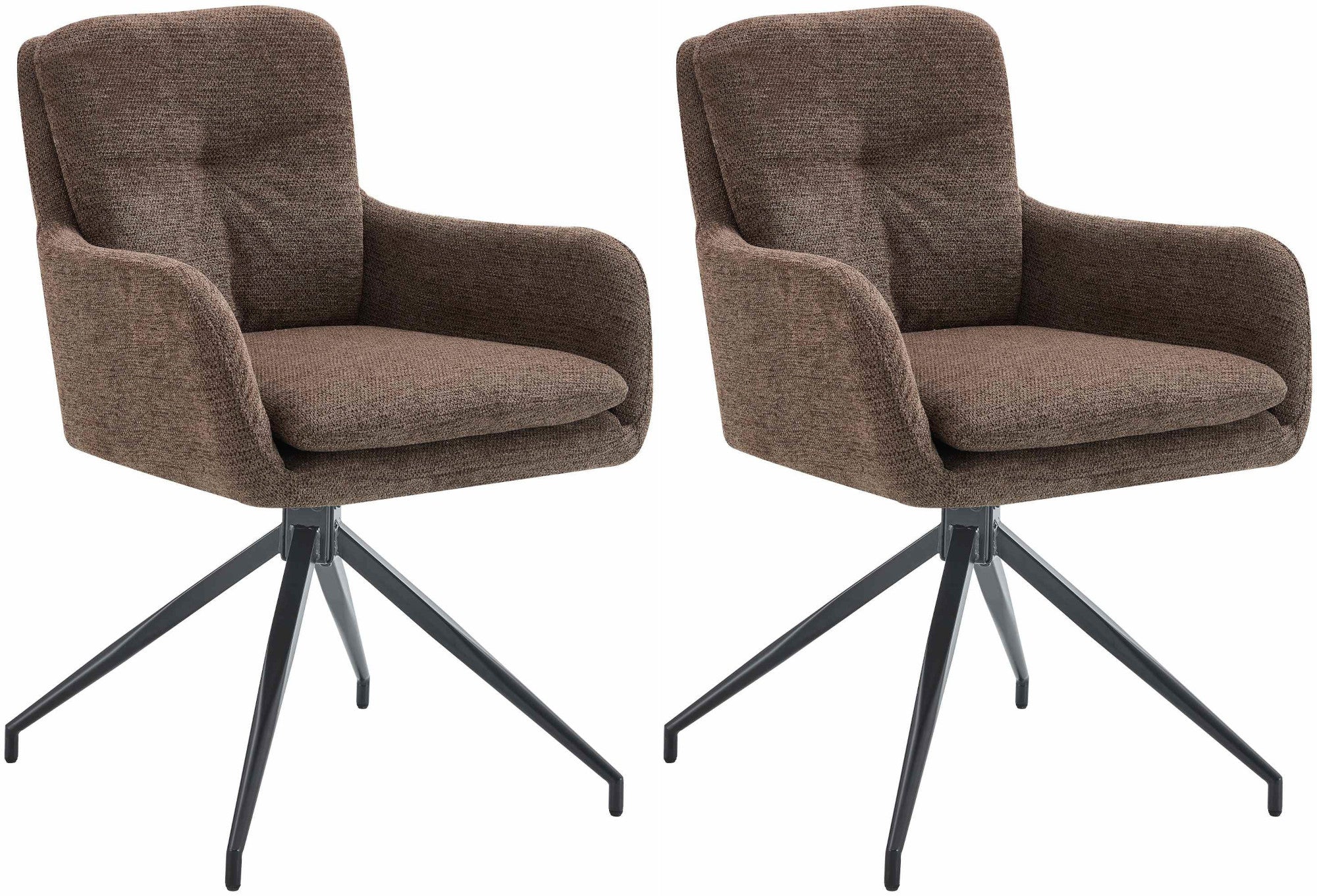 Set of 2 dining chairs, Pickett fabric