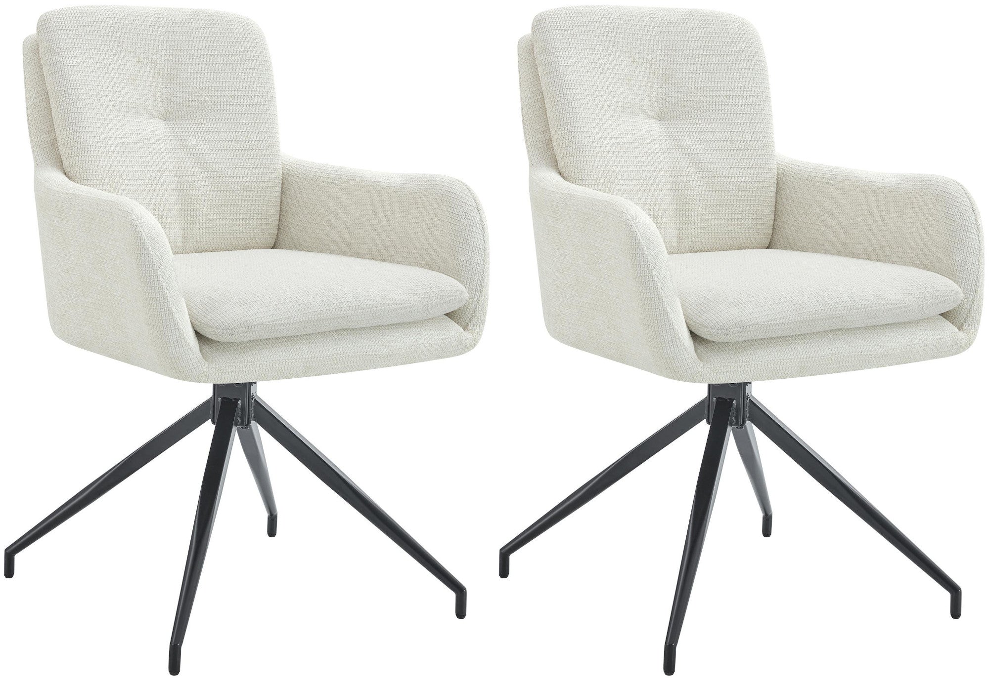 Set van 2 eetkamerstoelen Pickett stof