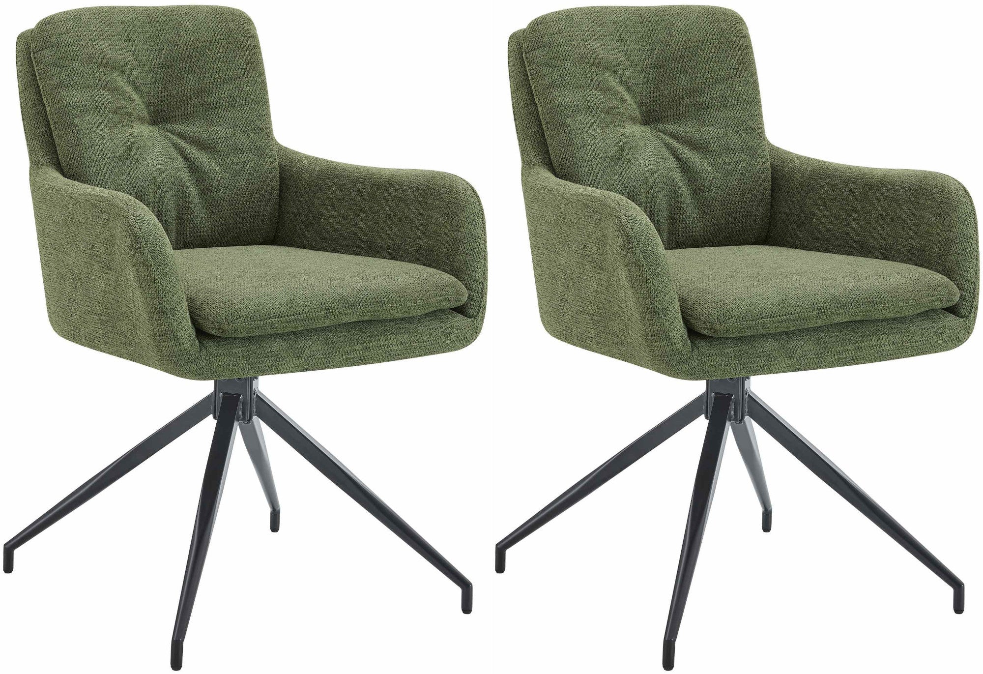 Set of 2 dining chairs, Pickett fabric