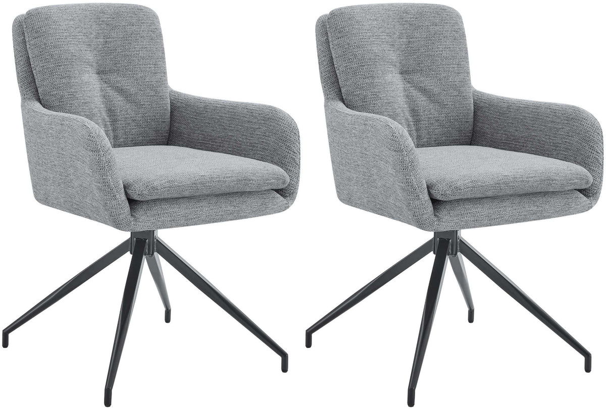 2er Set Esszimmerstühle Pickett Stoff