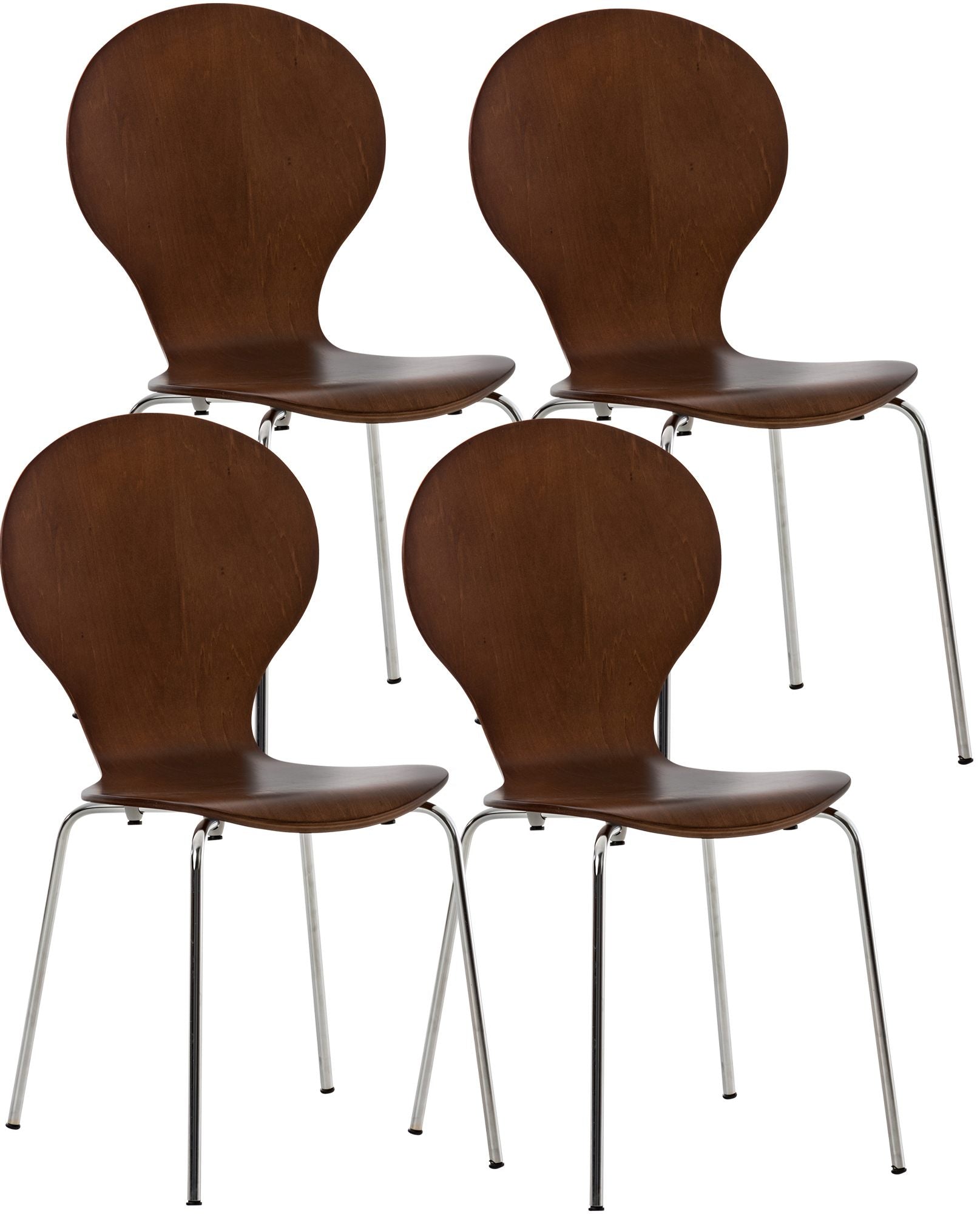 4x stacking chair DIEGO