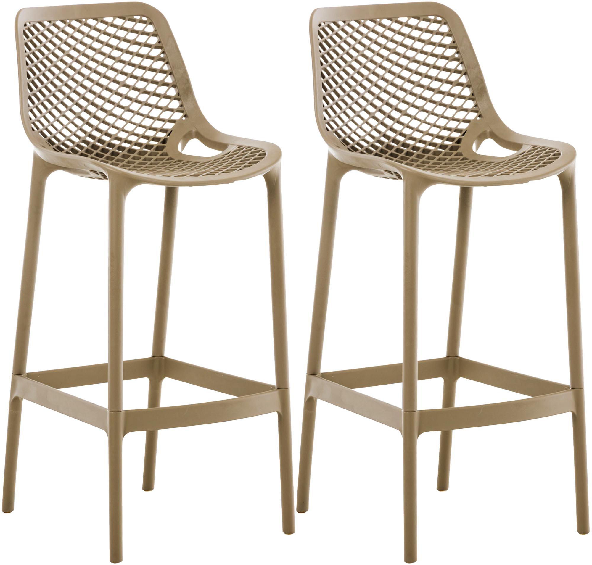 2er Set Outdoor Barhocker Air