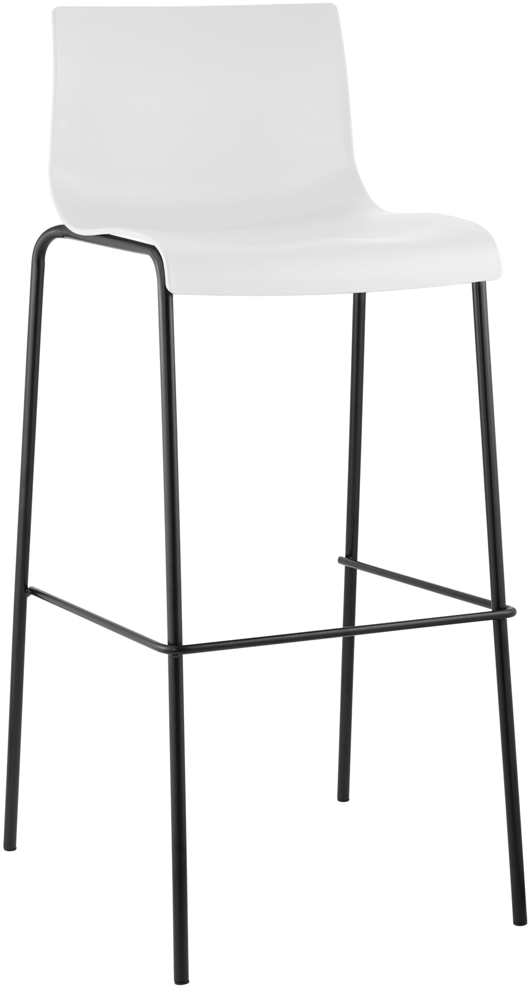 Barkruk Hover kunststof 4-poots frame