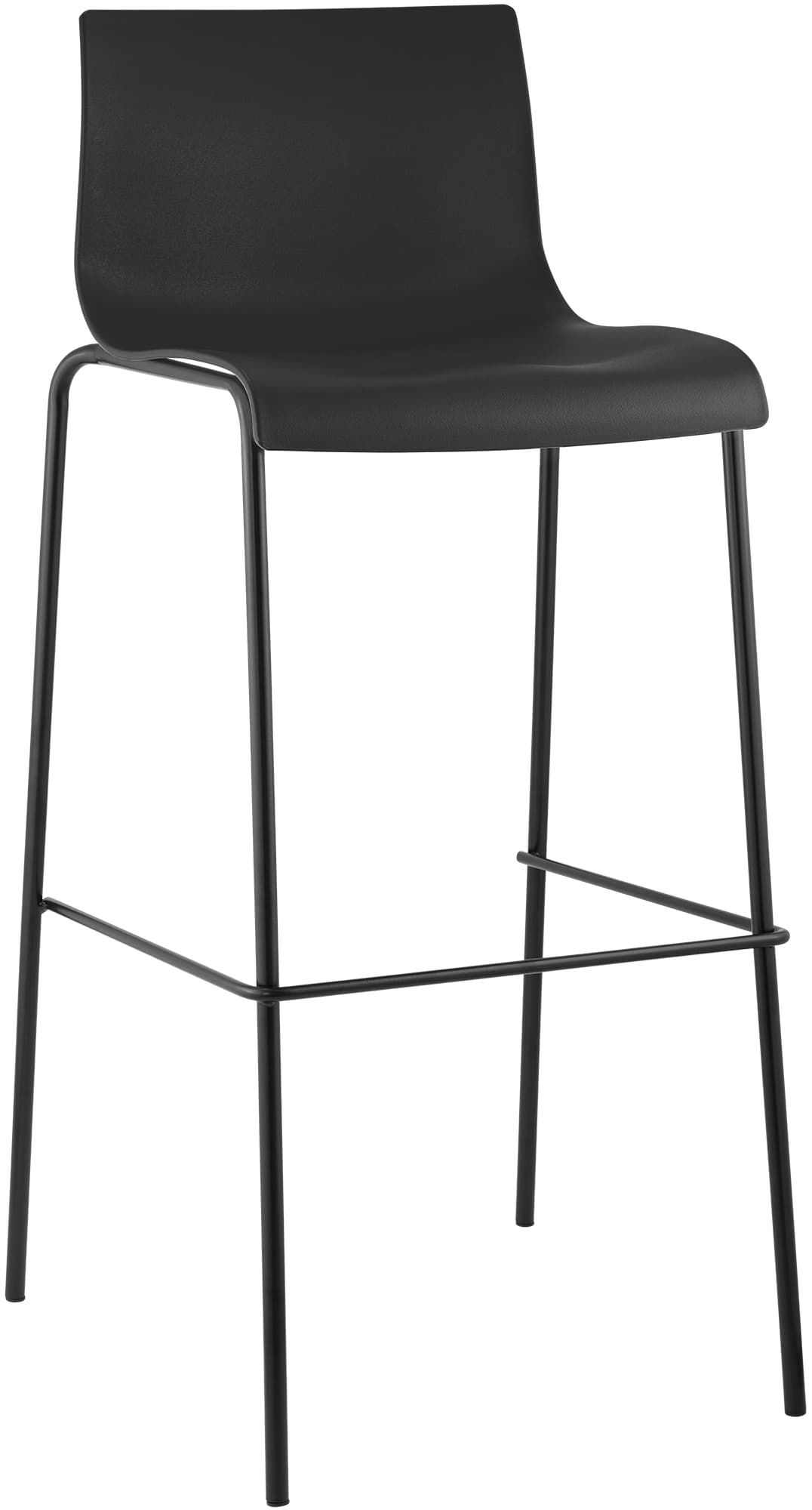 Barkruk Hover kunststof 4-poots frame