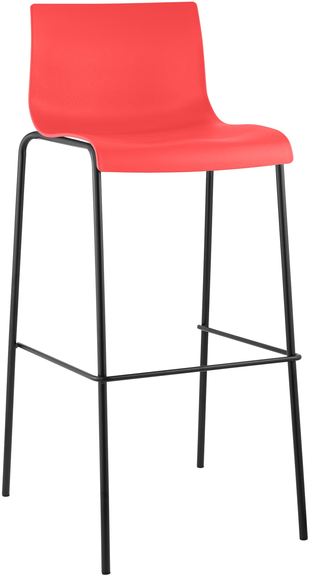 Barkruk Hover kunststof 4-poots frame