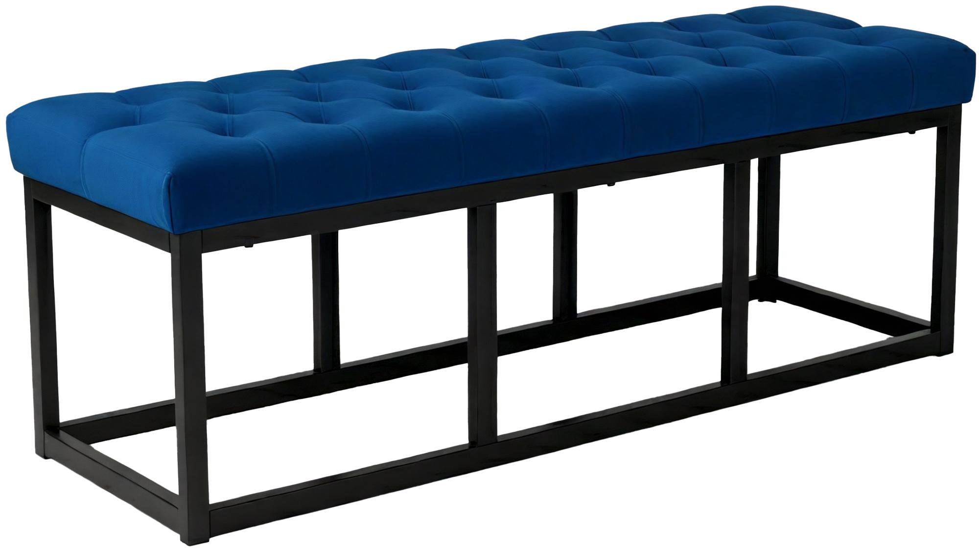 Polson Velvet Black Bench