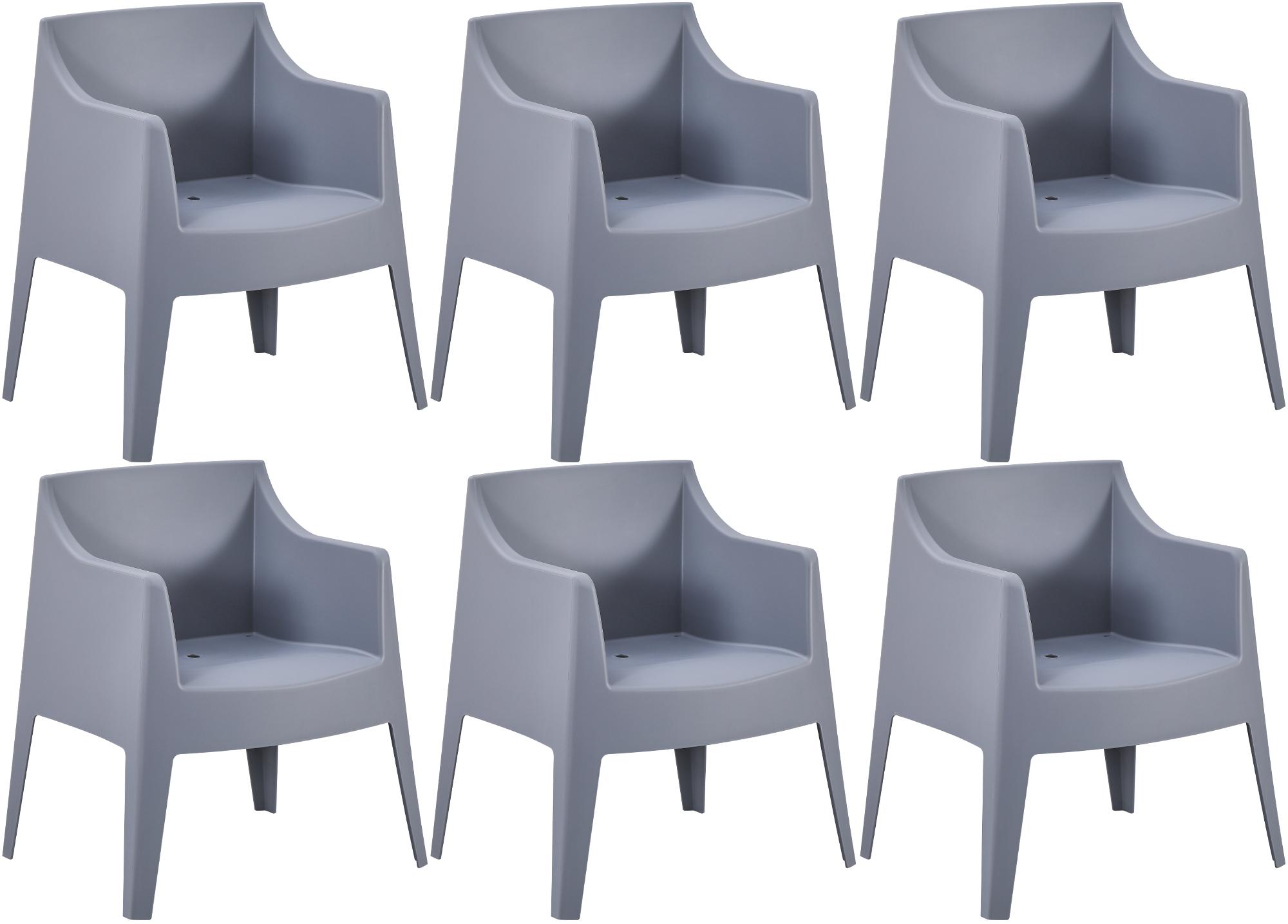 Set of 6 Bartal Garden Chairs