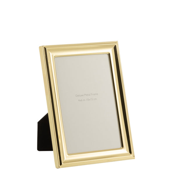 6er Set Klassischer Fotorahmen 10x15 - Premium Metall in Gold