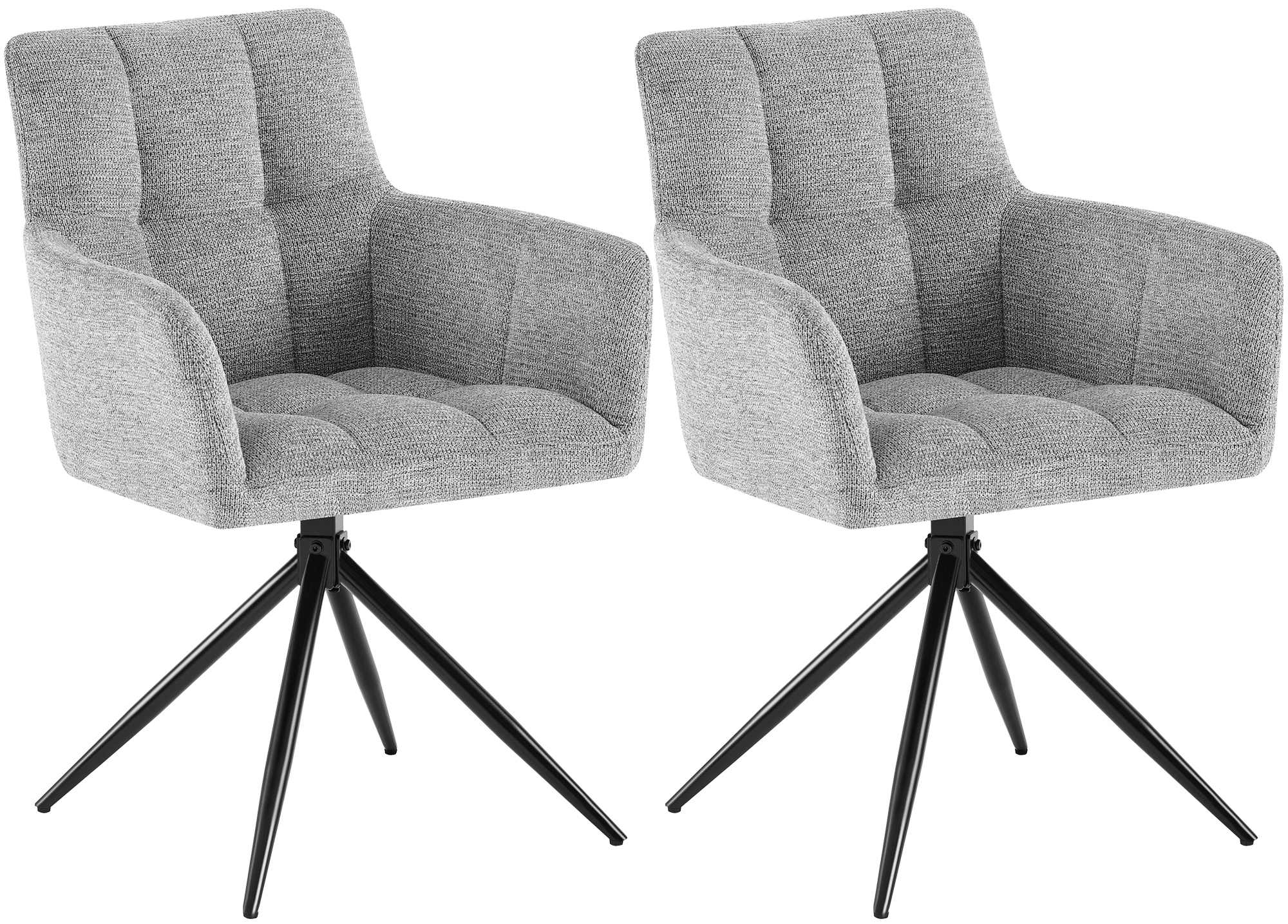 Set of 2 dining chairs Jonah fabric