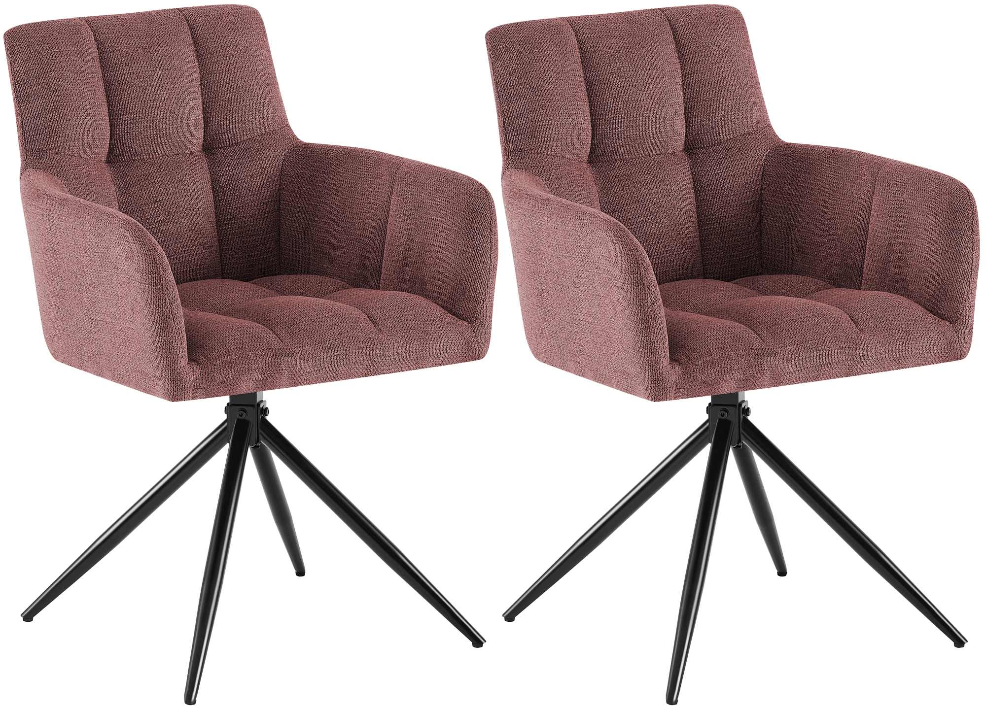 Set of 2 dining chairs Jonah fabric