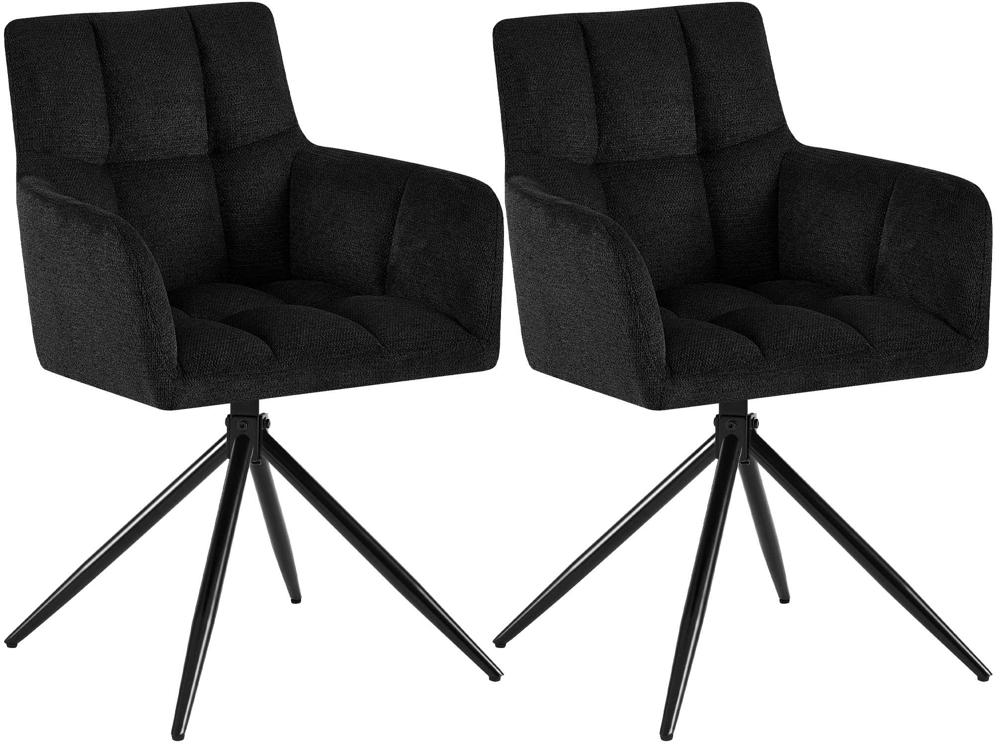 Set of 2 dining chairs Jonah fabric