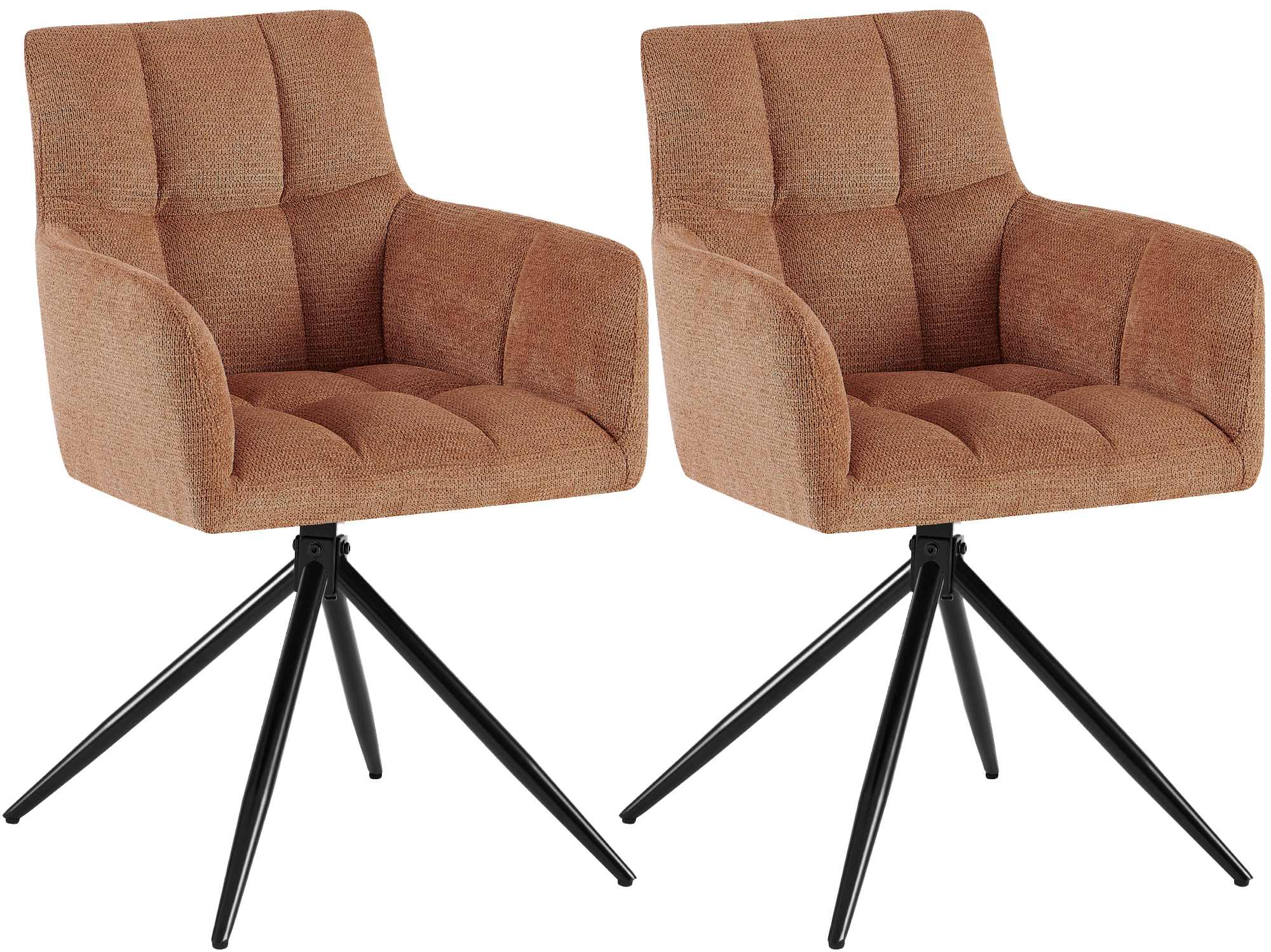 Set of 2 dining chairs Jonah fabric