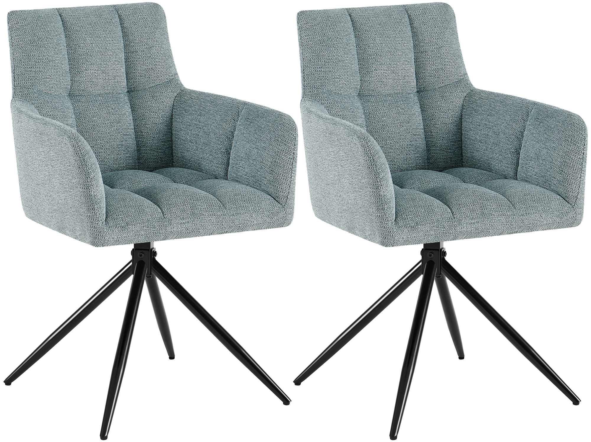 Set of 2 dining chairs Jonah fabric