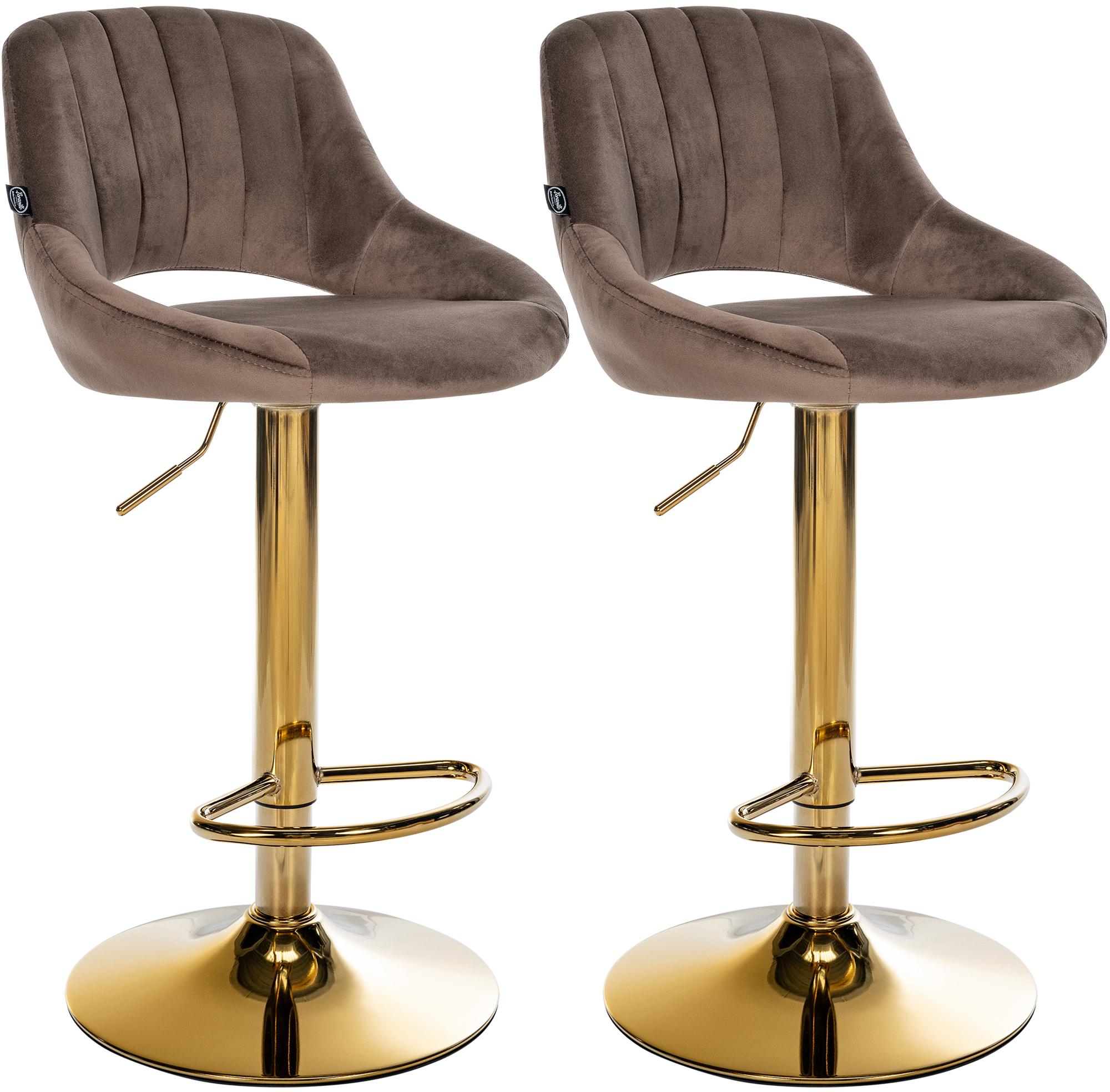 2er Set Barhocker Milet Samt