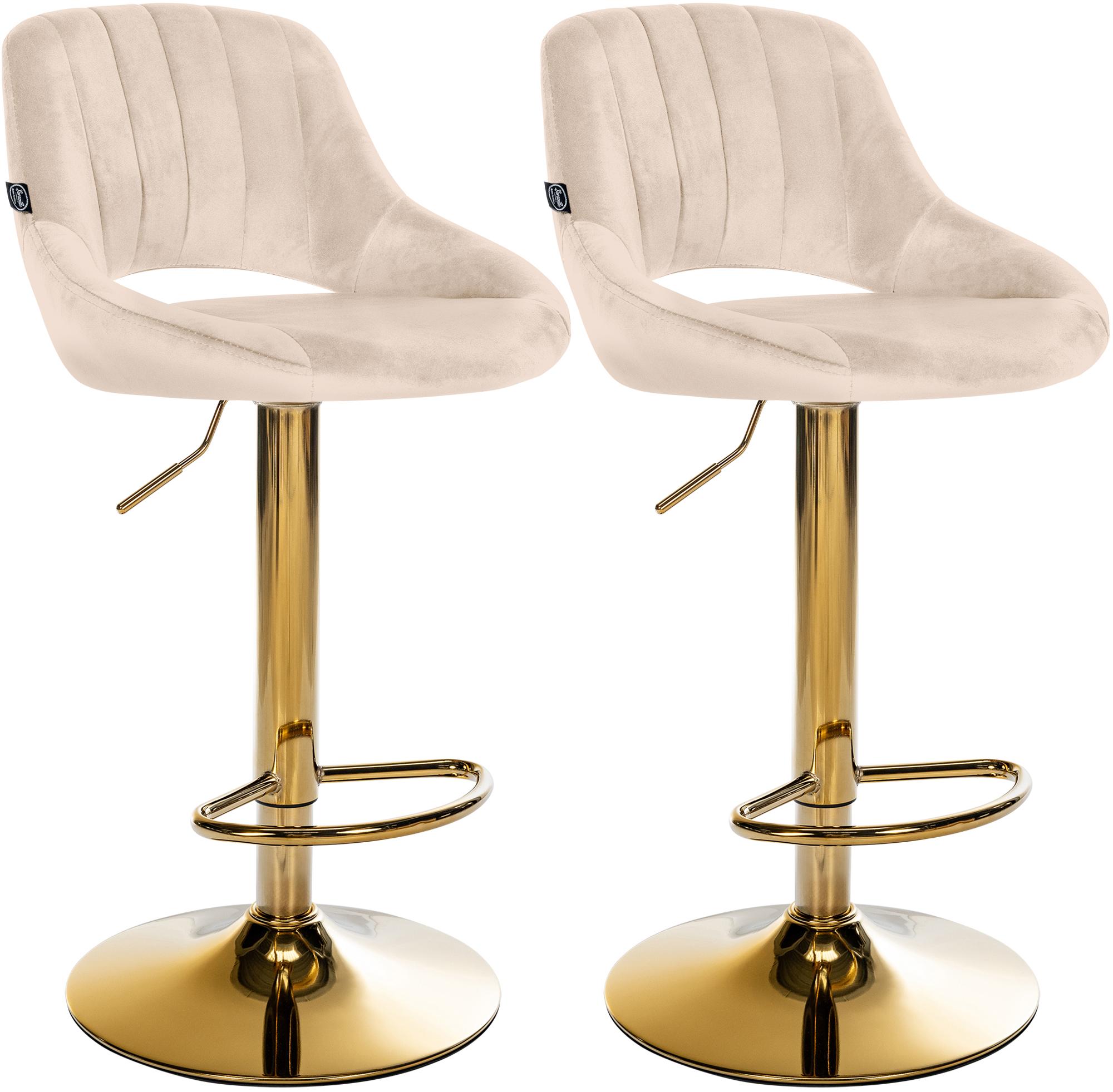 2er Set Barhocker Milet Samt