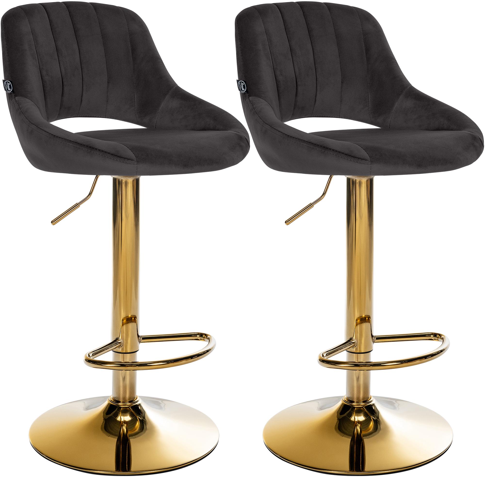 2er Set Barhocker Milet Samt