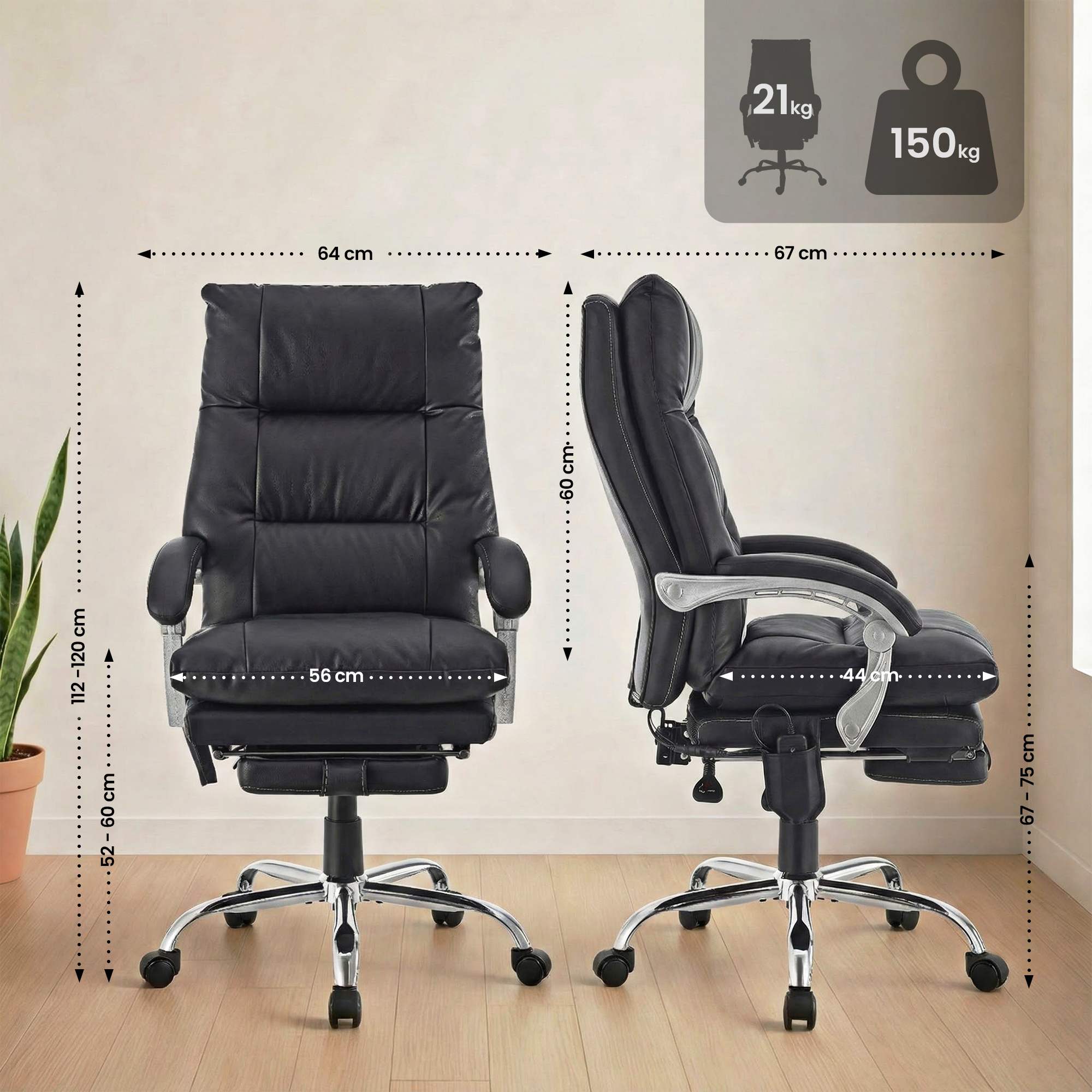 Bürostuhl Sirba mit Massagefunktion