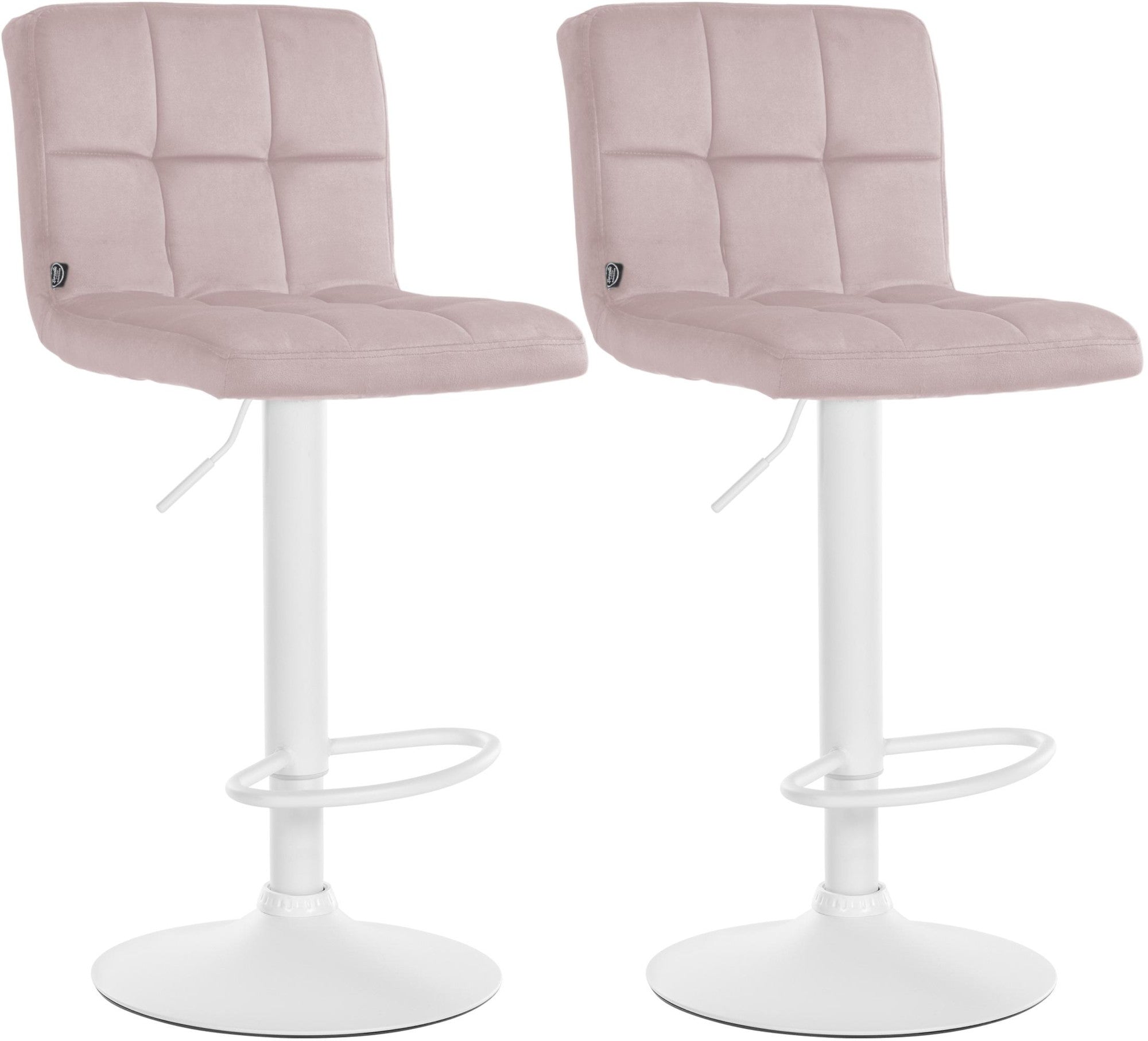 Set of 2 bar stools Peru velvet