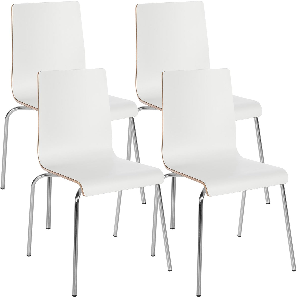 Set of 4 Stackable Chairs Gahanna