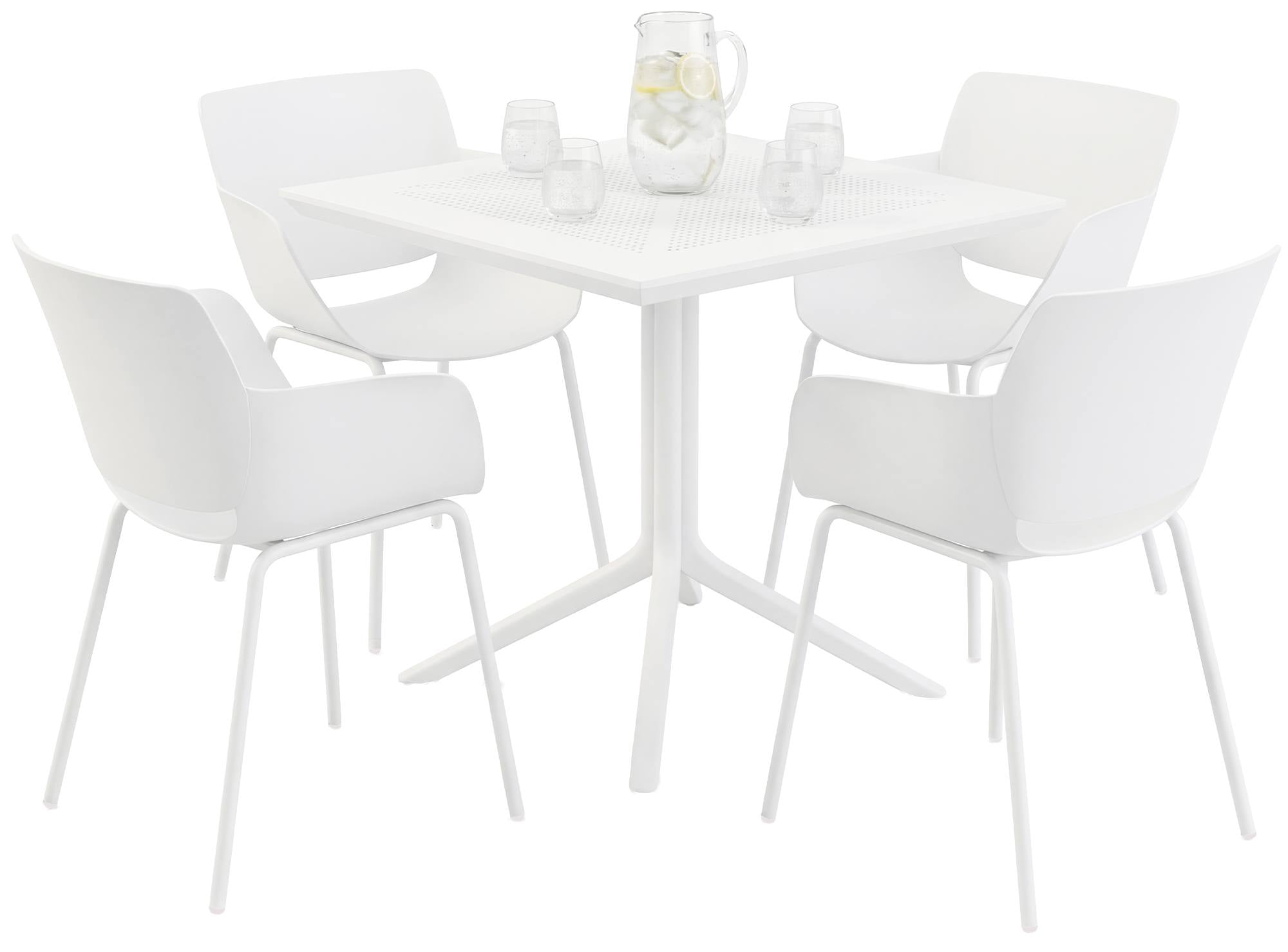 Gartenmöbel-Set Lirra mit 4 Stühlen