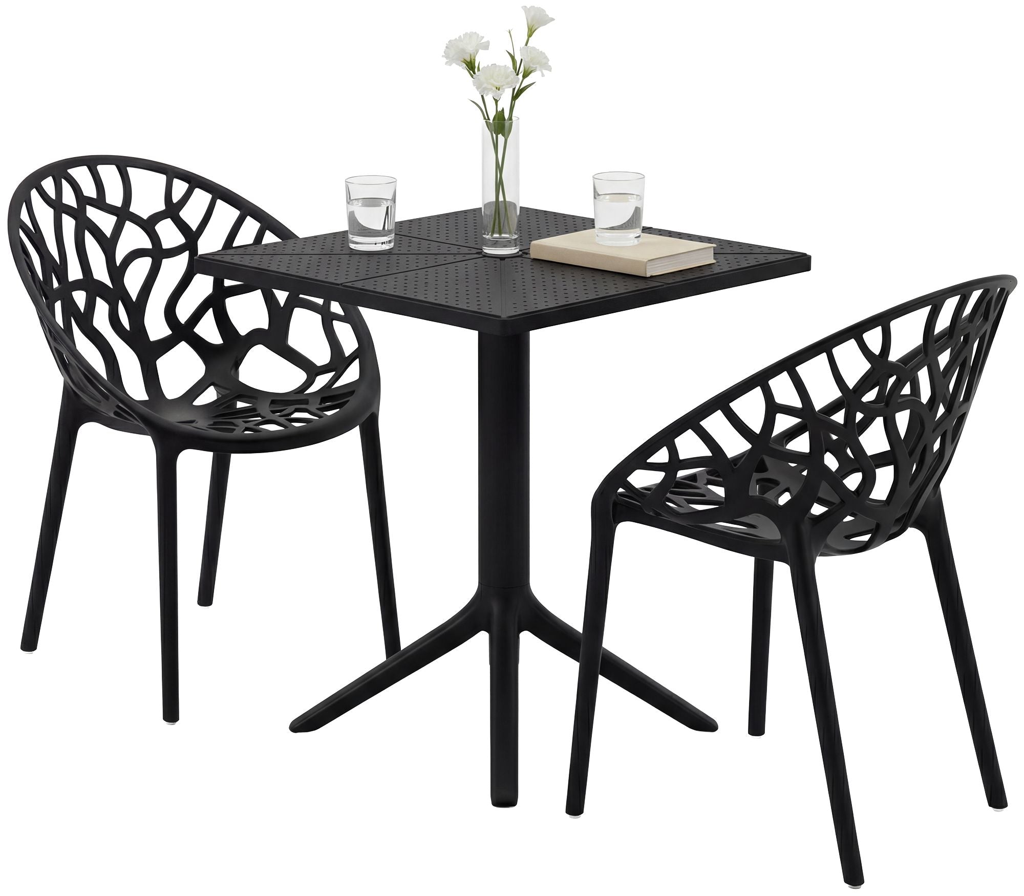Gartenmöbel-Set Neriva mit 2 Stühlen