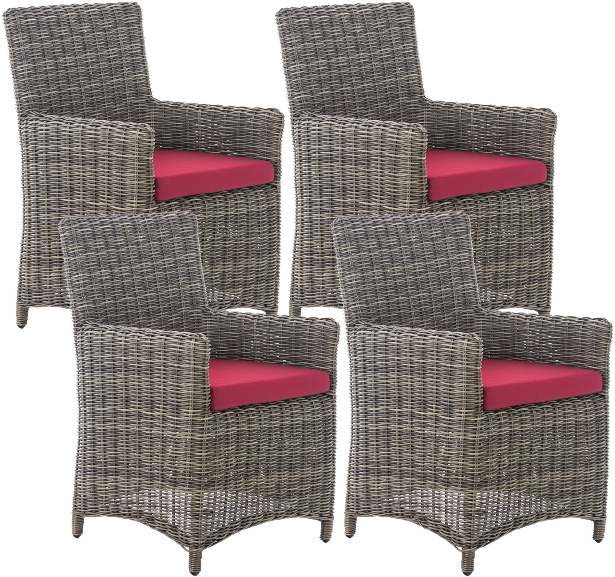 Set of 4 Garden Chairs Fontana 5mm
