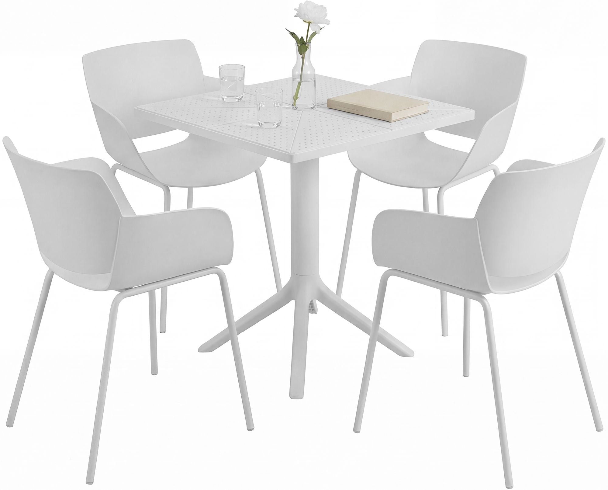 Gartenmöbel-Set Norva mit 4 Stühlen
