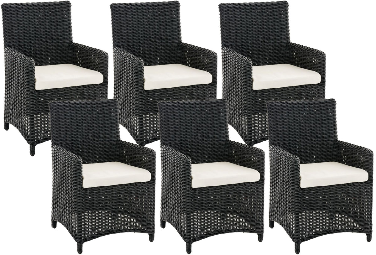 Set of 6 Garden Chairs Fontana 5mm
