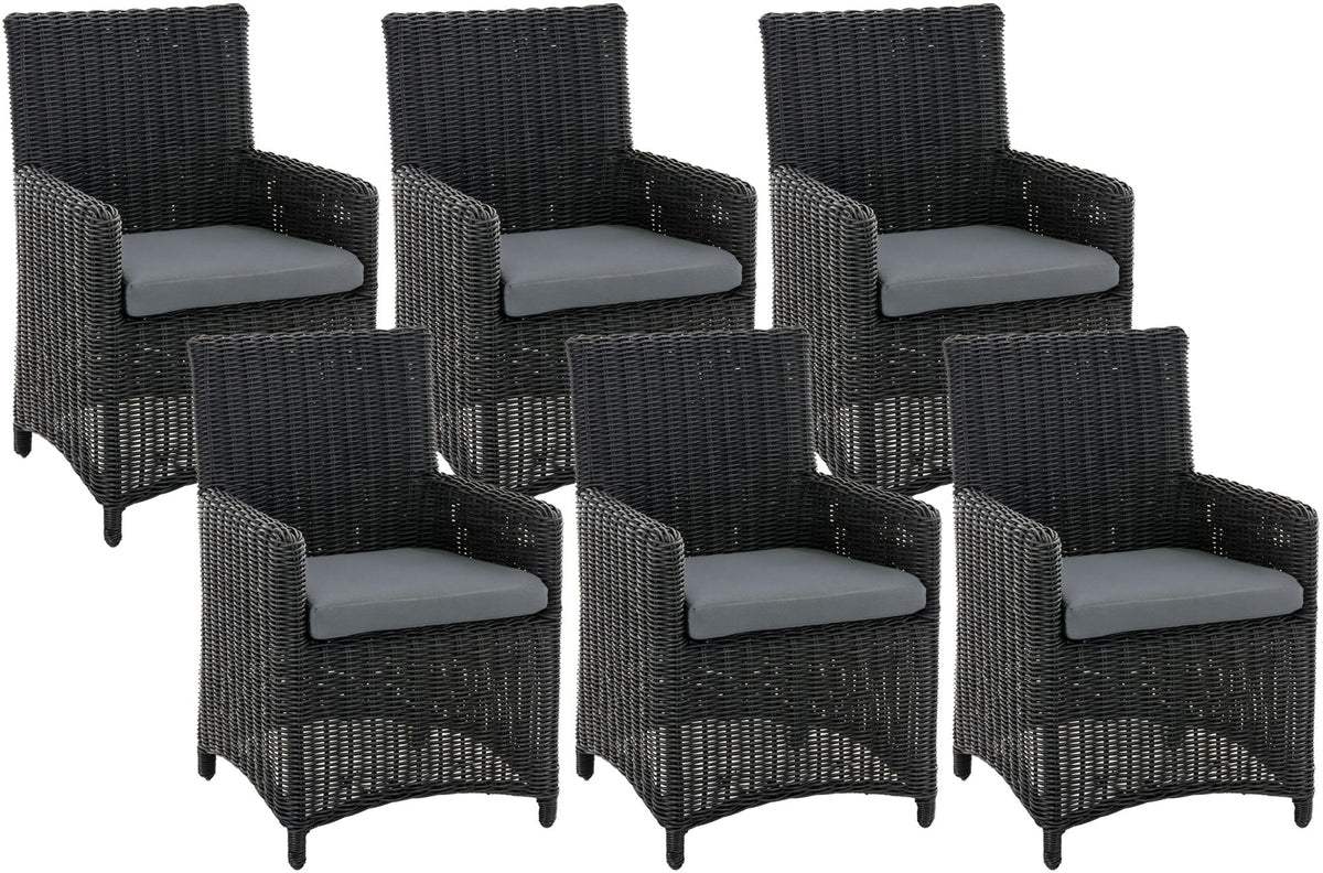 Set of 6 Garden Chairs Fontana 5mm
