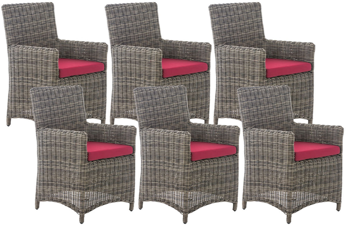 Set of 6 Garden Chairs Fontana 5mm