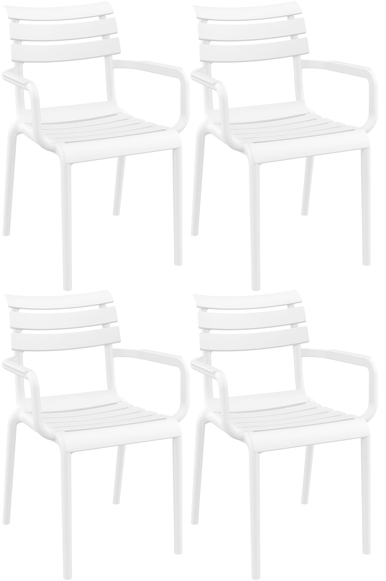 Set of 4 Paris garden chairs
