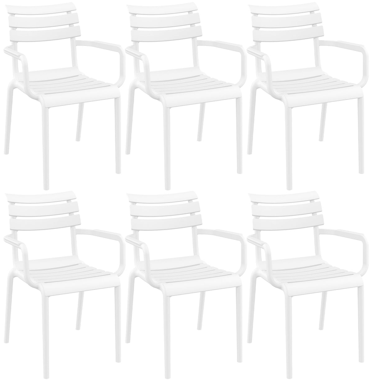 6-piece garden chair set Paris
