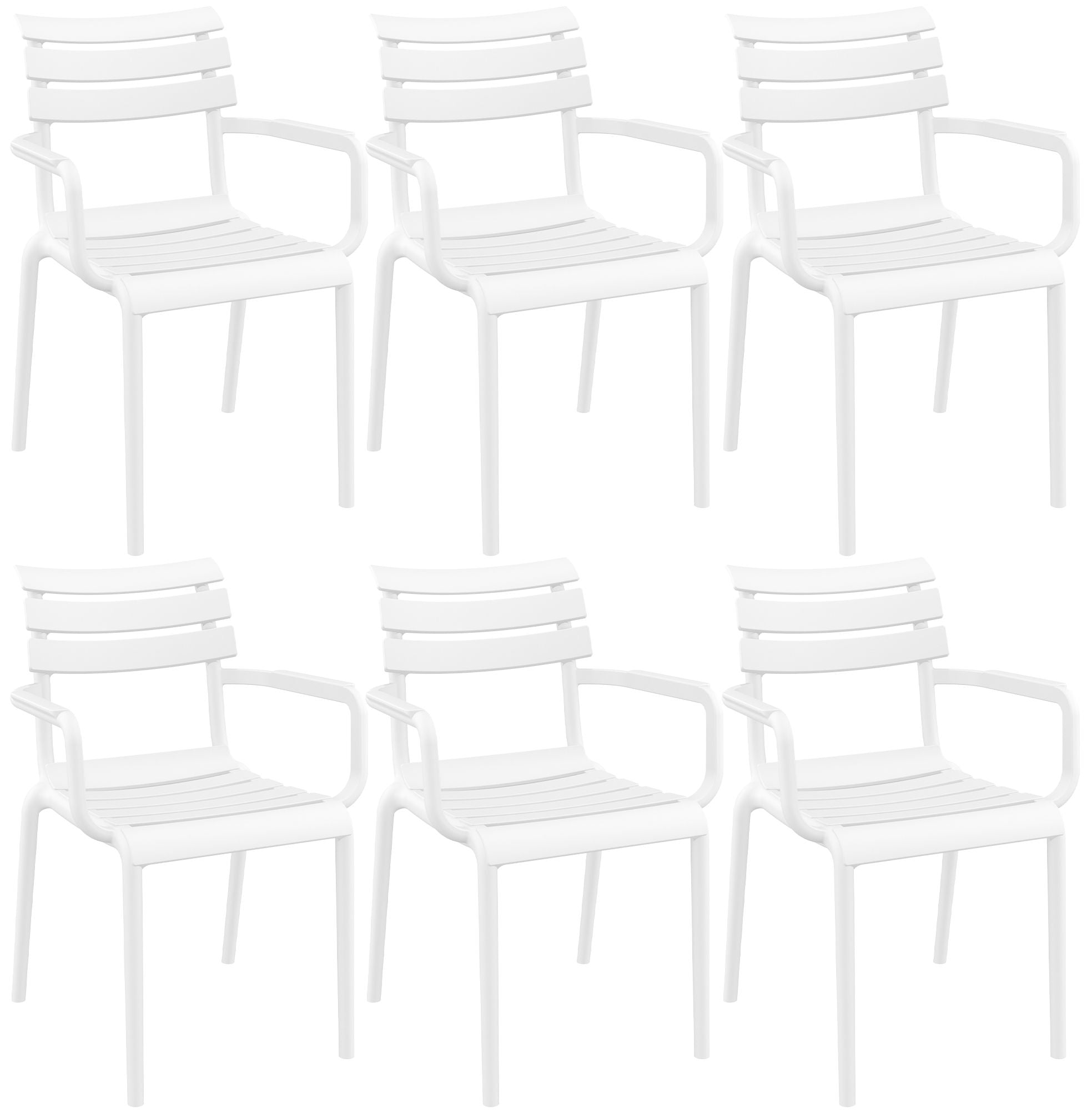 6-piece garden chair set Paris