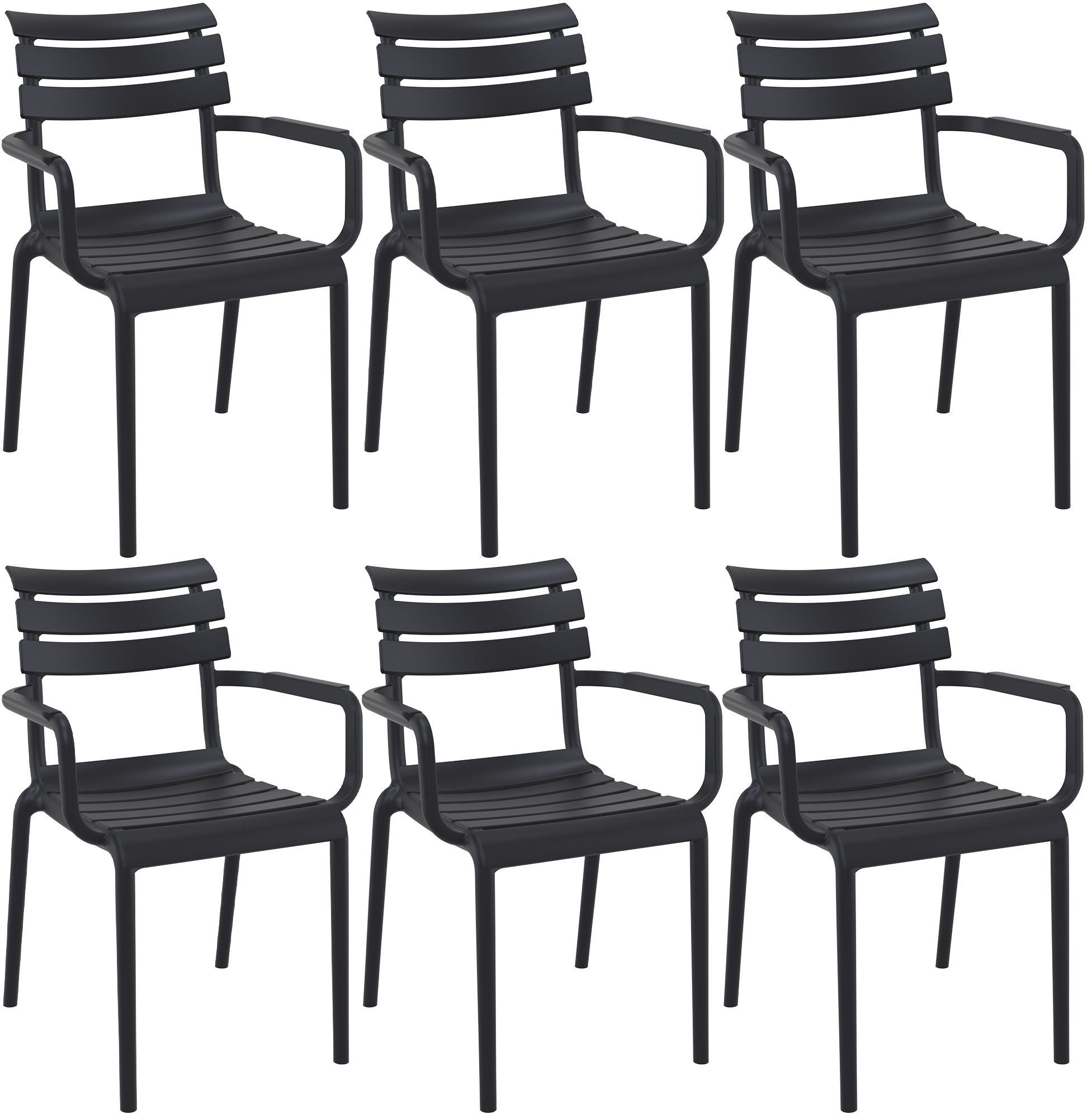 6er Set Gartenstühle Paris