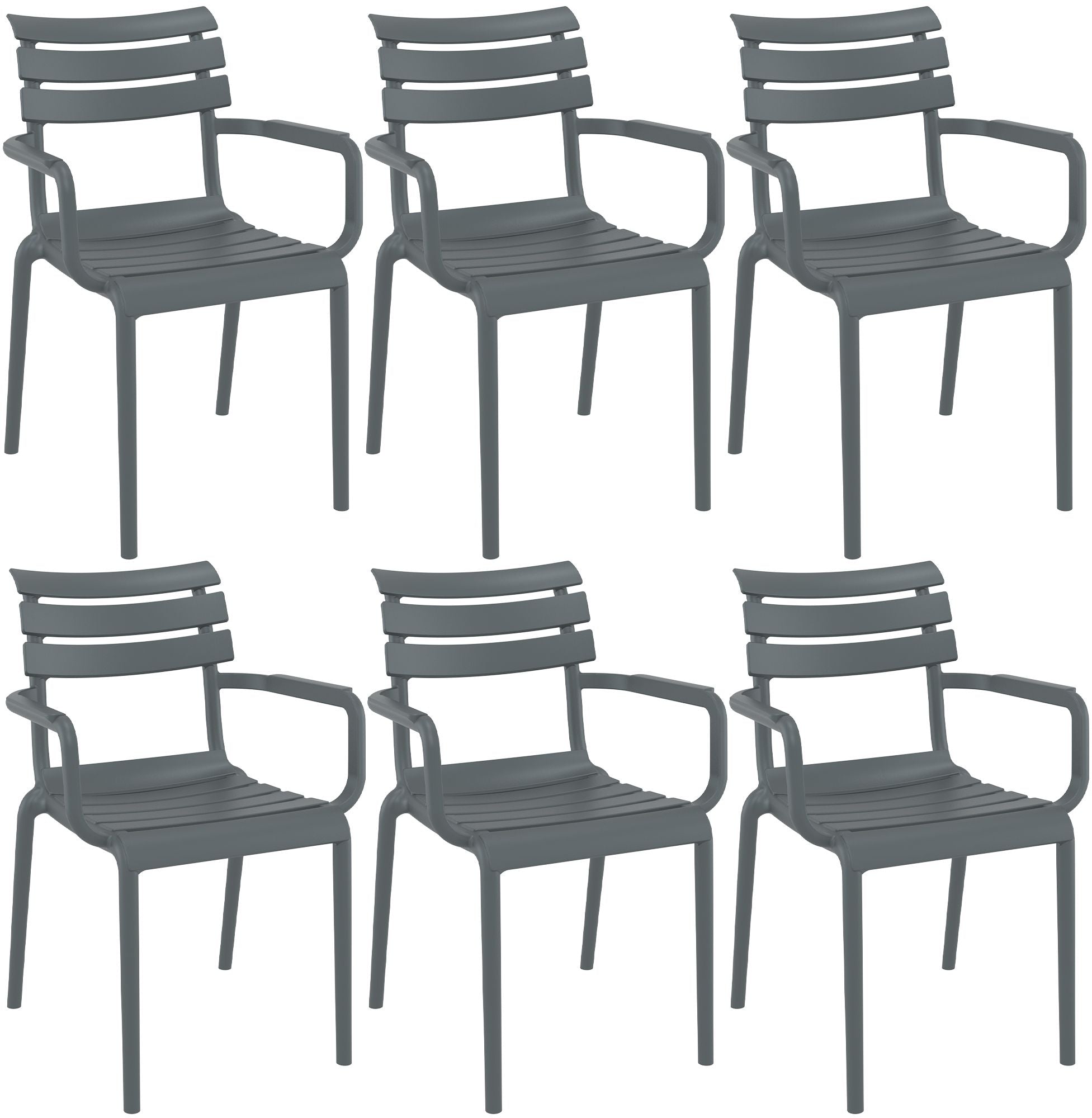 6er Set Gartenstühle Paris
