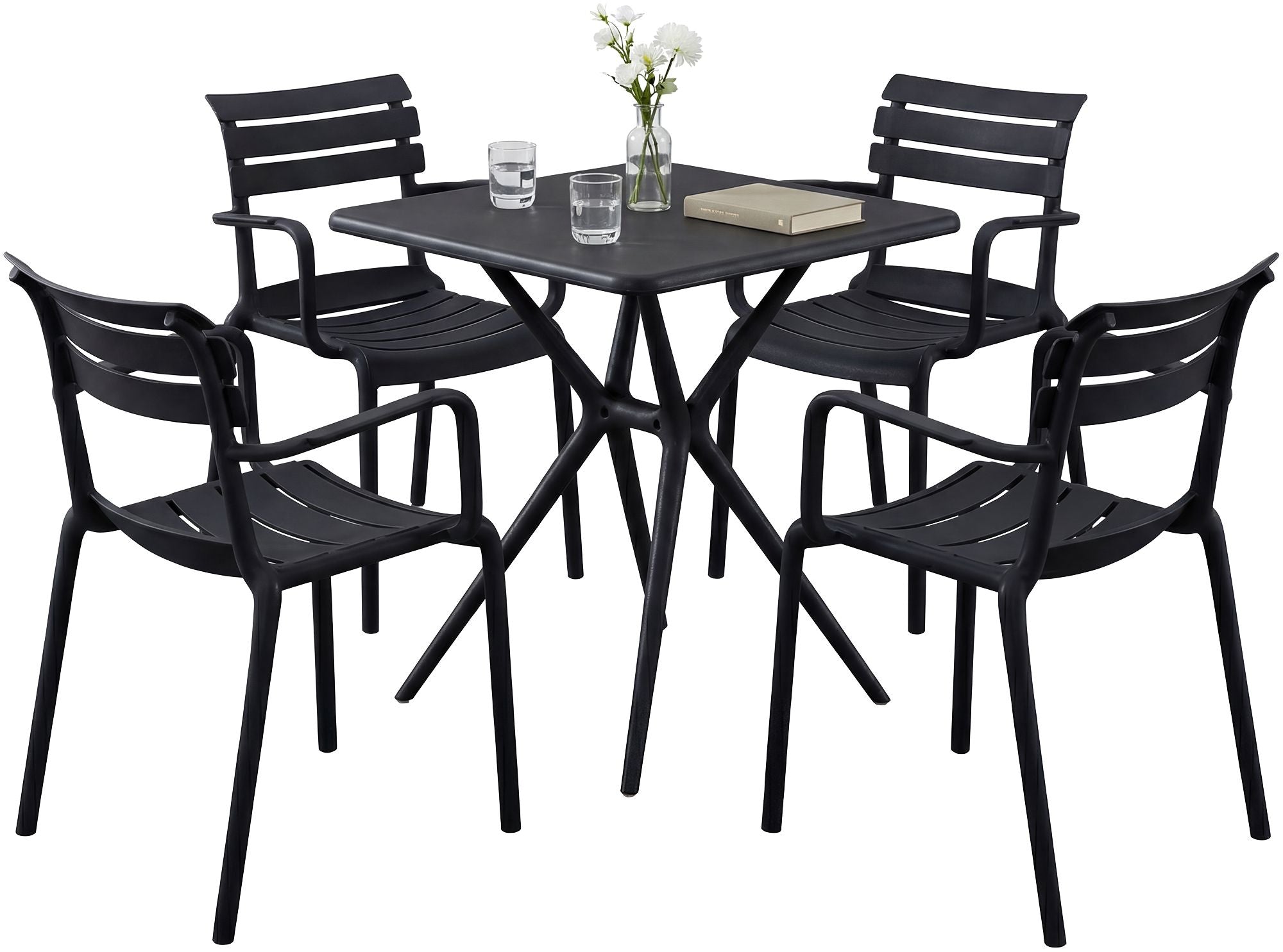 Gartenmöbel-Set Avena mit 4 Stühlen