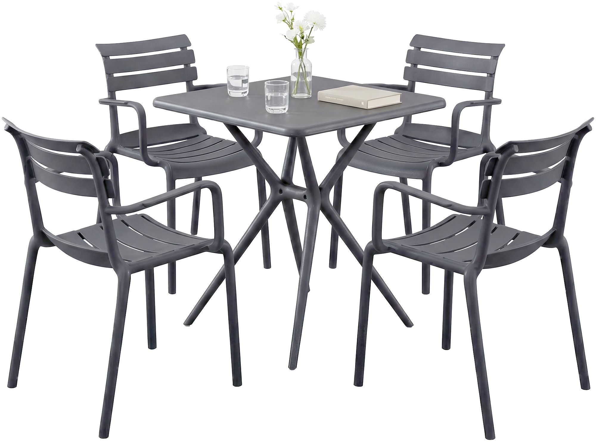 Gartenmöbel-Set Avena mit 4 Stühlen