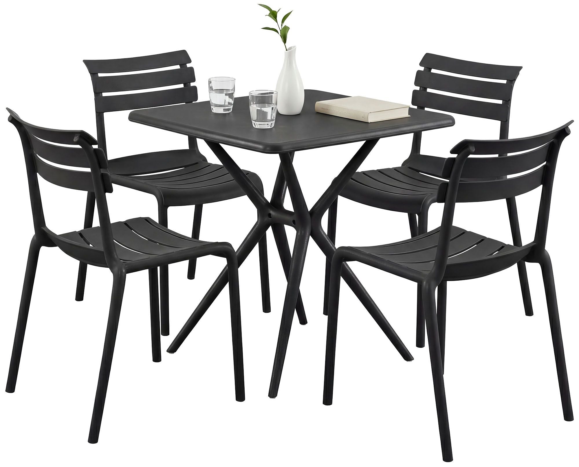 Gartenmöbel-Set Vela mit 4 Stühlen
