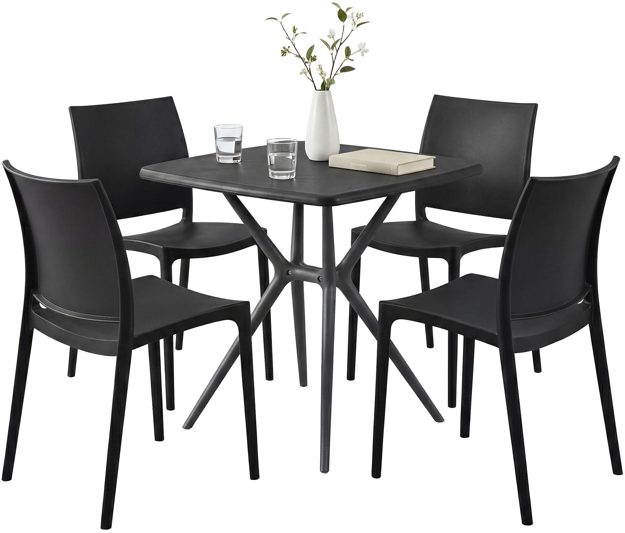 Gartenmöbel-Set Amino mit 4 Stühlen