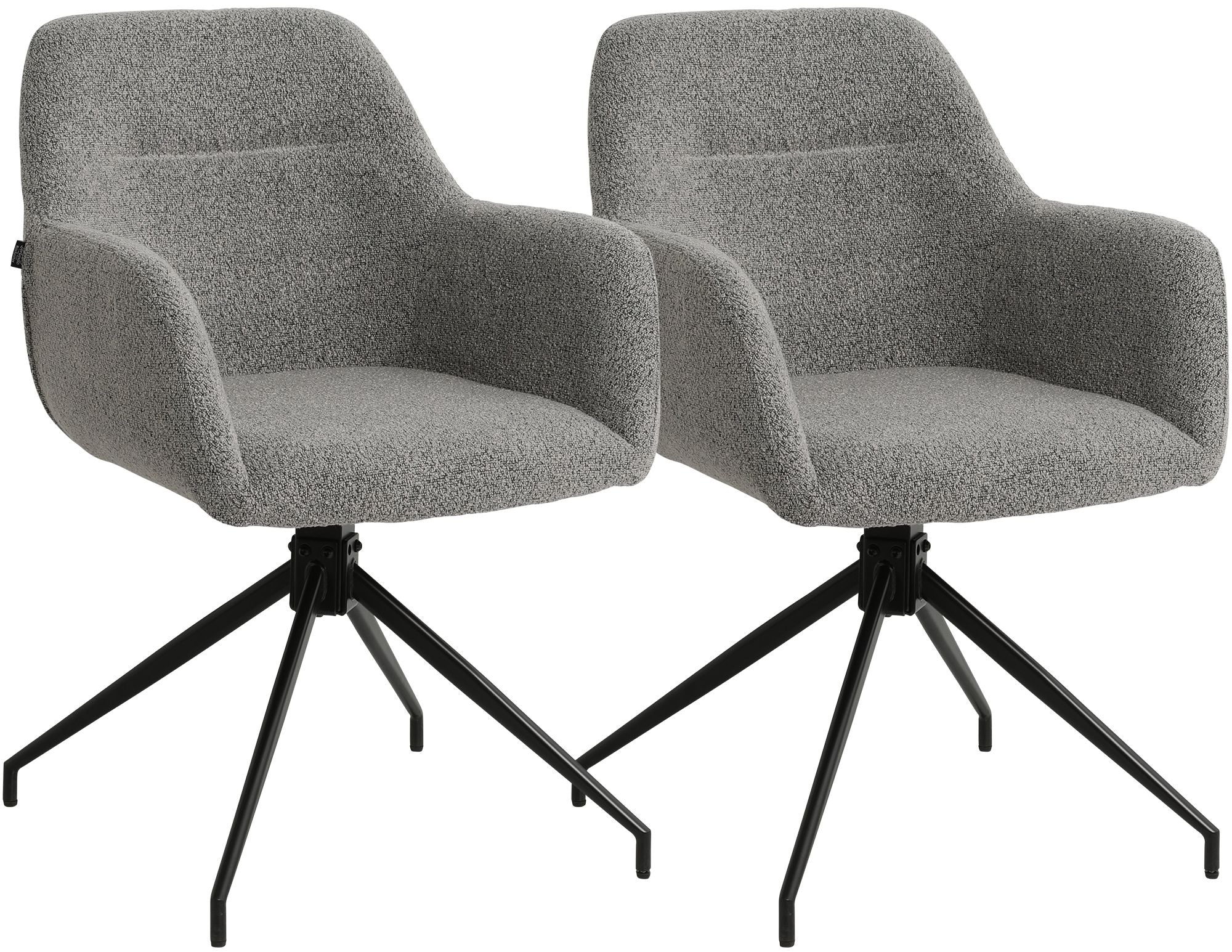 2er Set Esszimmerstühle Merlinda Teddystoff
